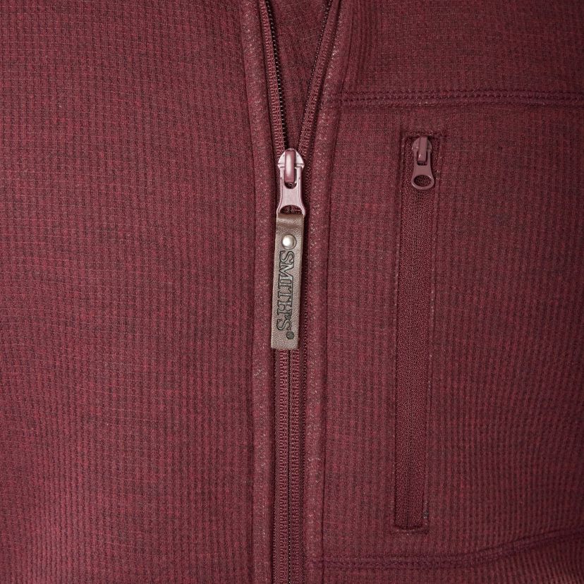 Big & Tall Sherpa-Lined Heathered Thermal Hooded Full-Zip Shirt Jacket