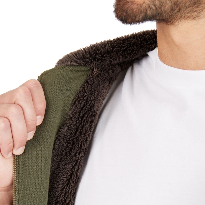 Big & Tall Sherpa-Lined Fleece Jacket