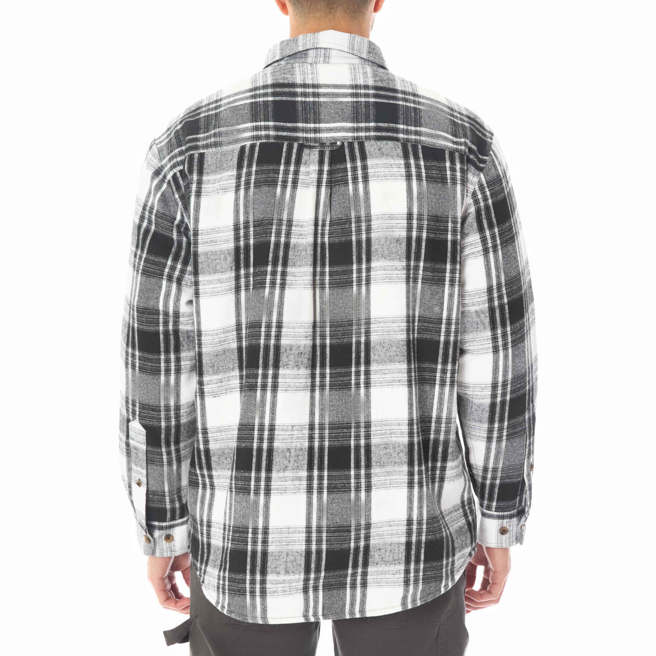 Sherpa-Lined Flannel Shirt-Jacket