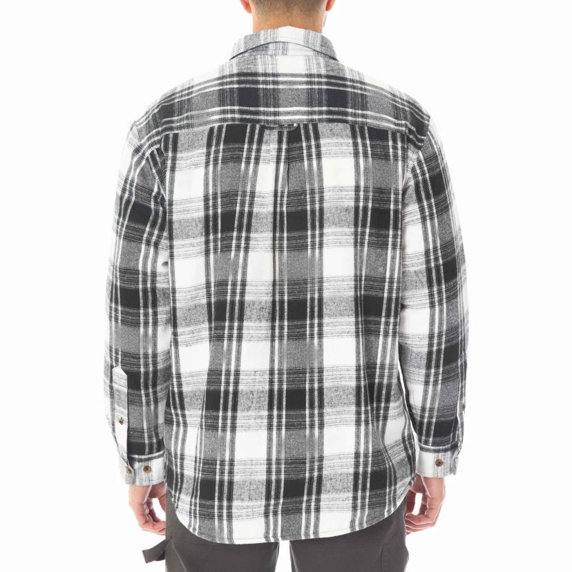 Sherpa-Lined Flannel Shirt-Jacket