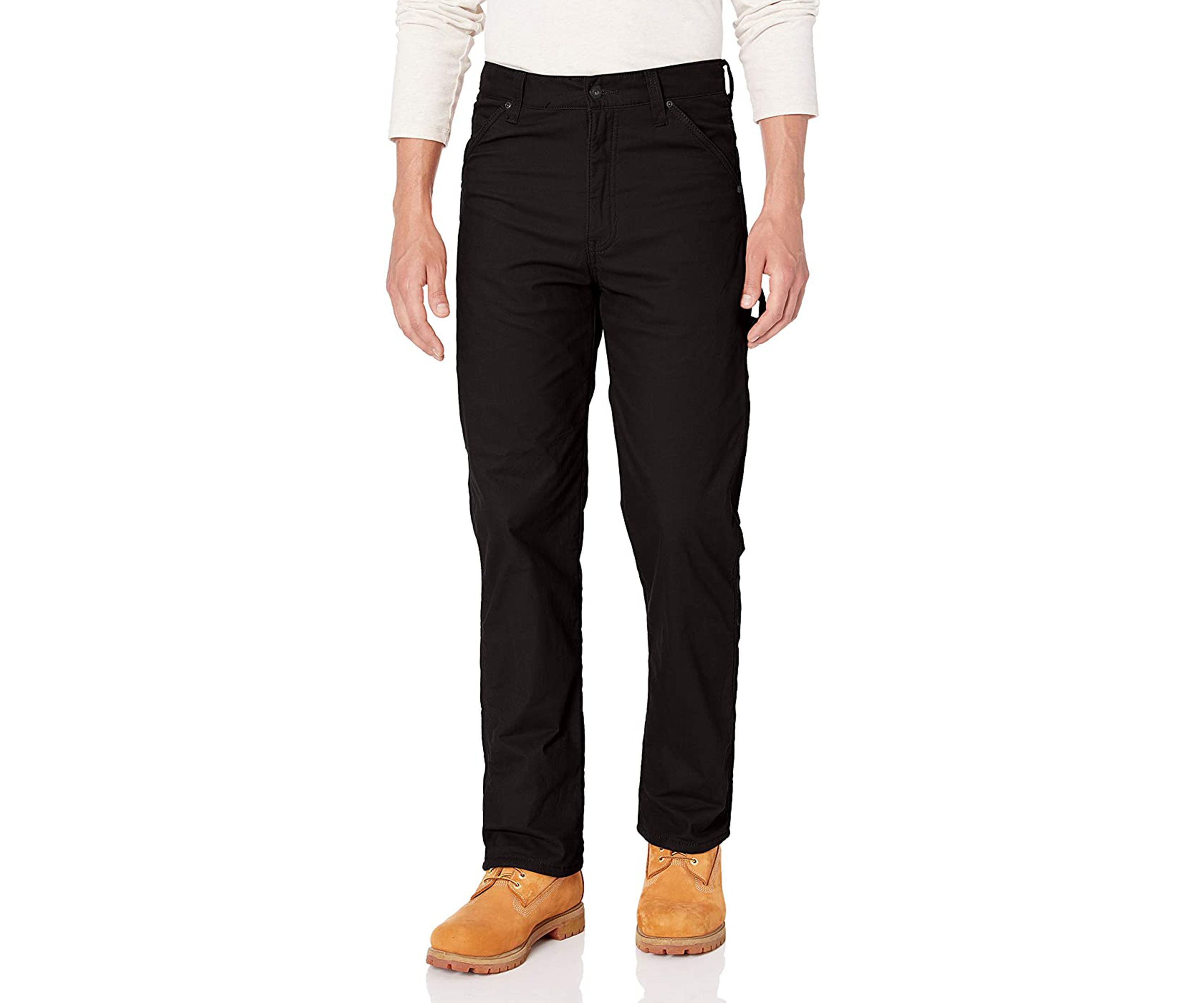 Stretch Fleece Lined Canvas Carpenter Pant