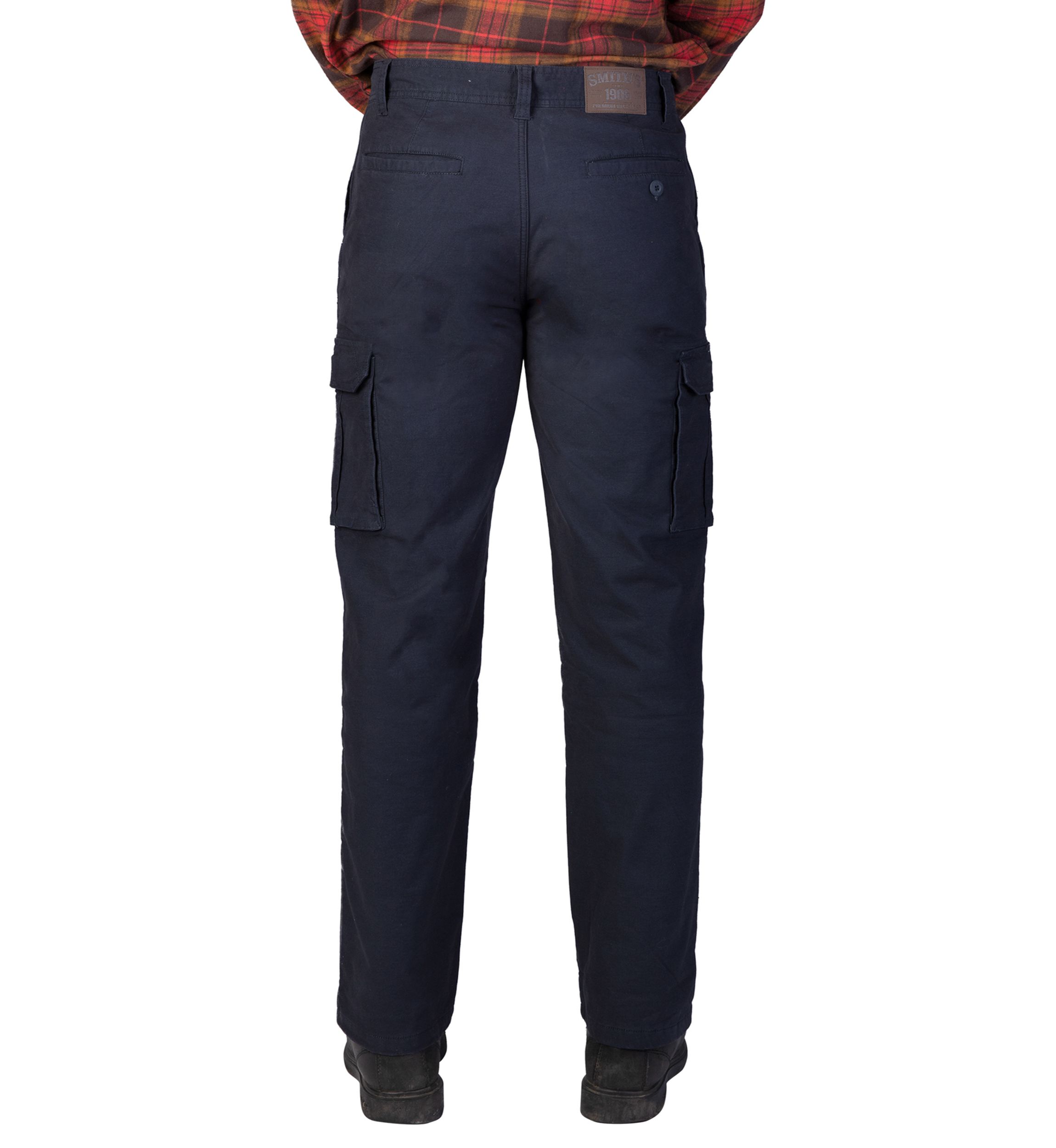 Stretch Fleece-Lined Canvas Cargo Pant