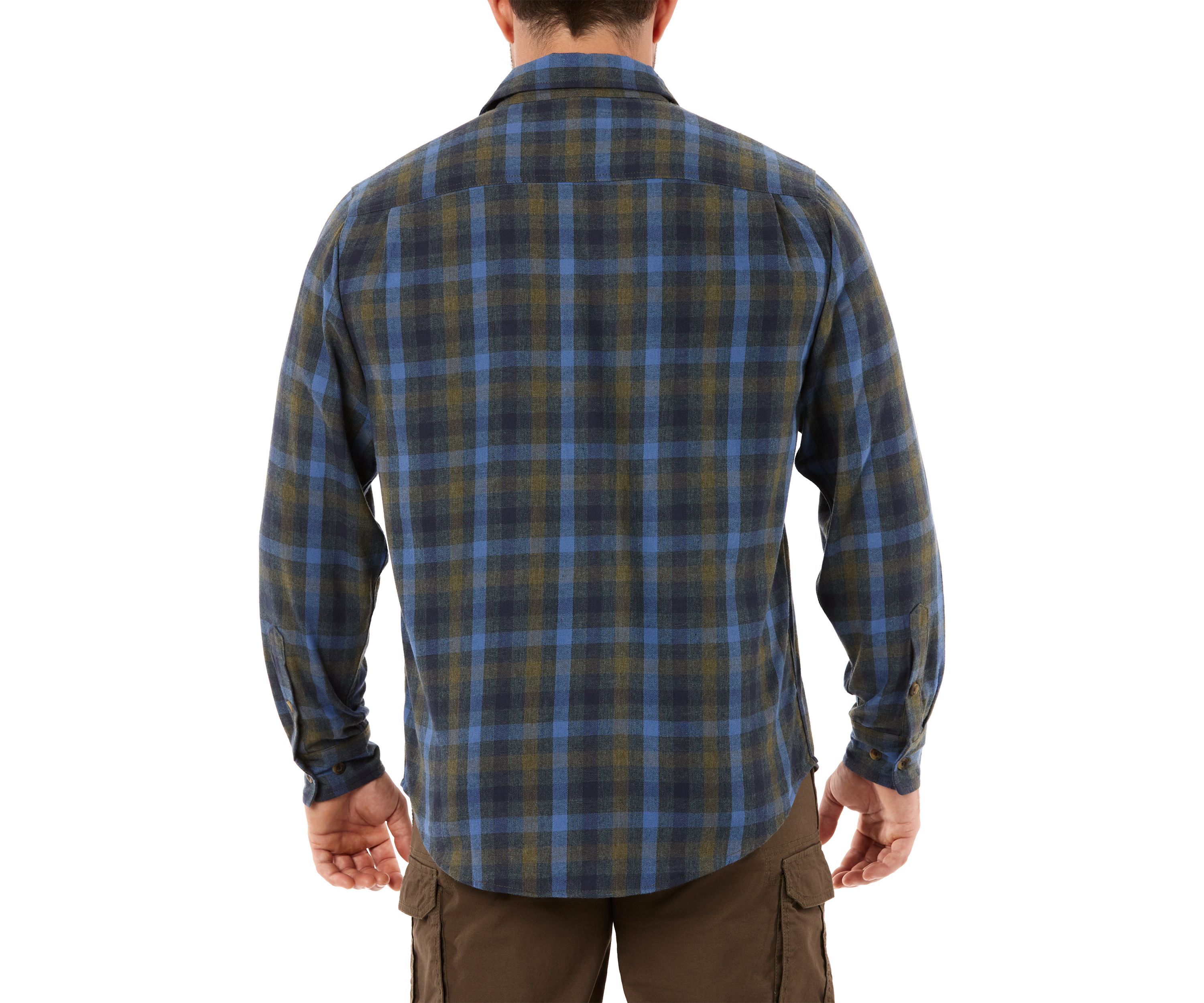 Plaid Two-Pocket Flannel Shirt