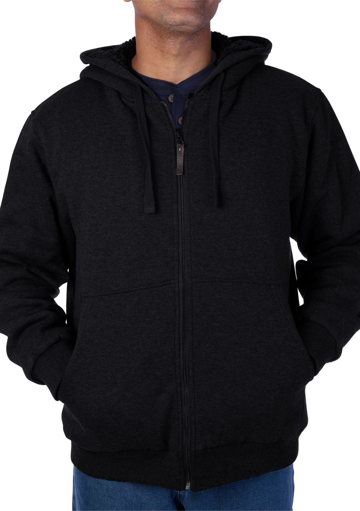 Sherpa-Lined Fleece Jacket