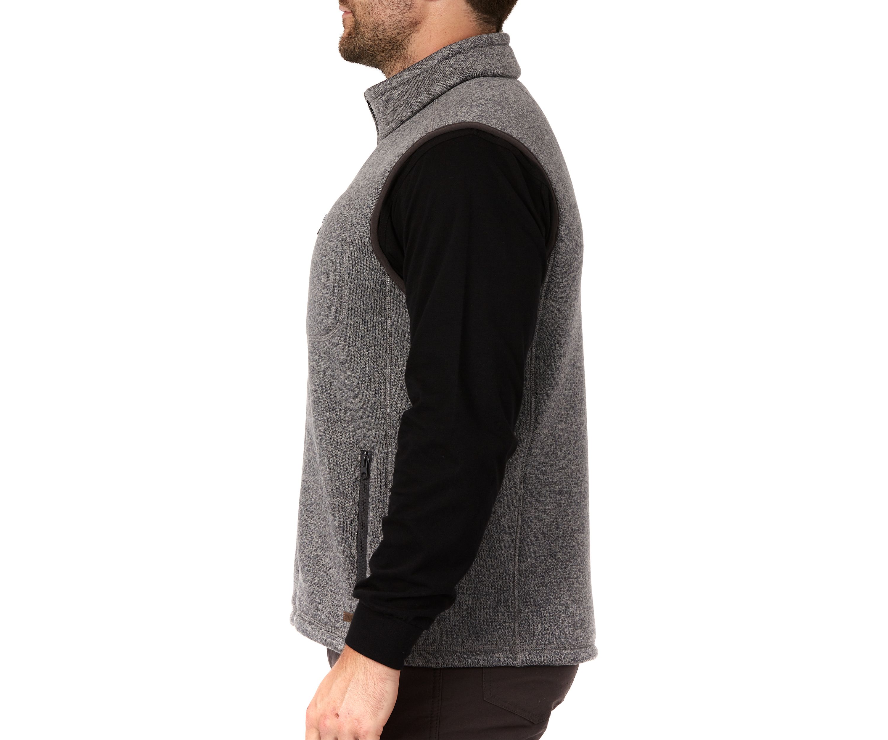 Sherpa-Lined Sweater Fleece Vest