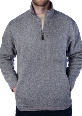 Men's Zip Sweater Fleece Pullover