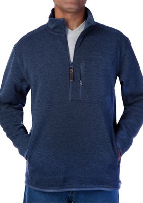 Smith's Workwear Men's 1/4 Zip Sweater Fleece Jacket