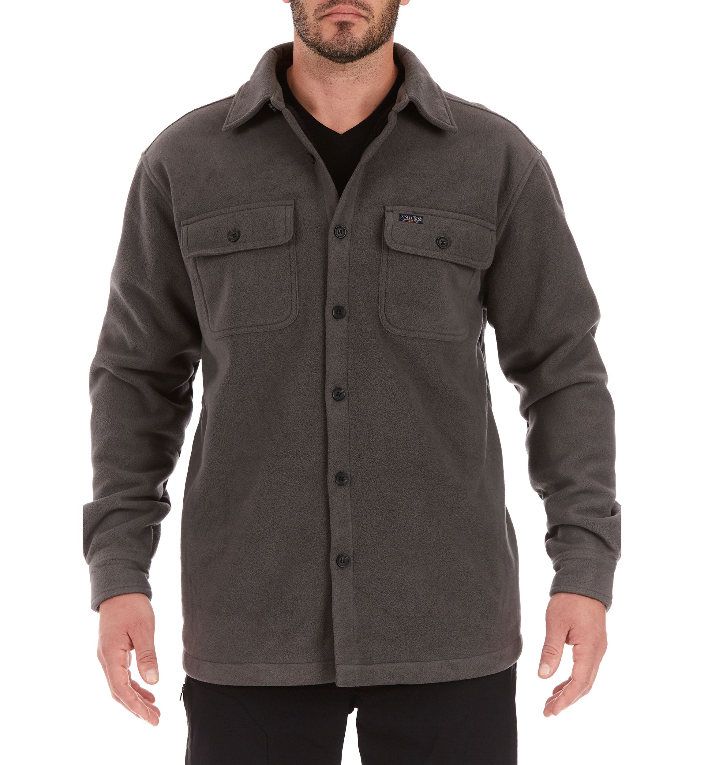 Sherpa Lined Fleece Shirt Jacket
