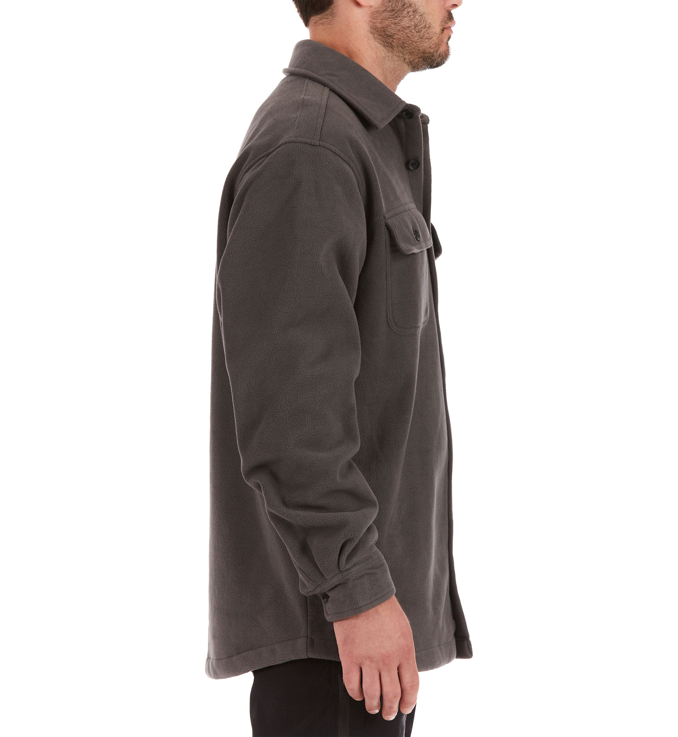 Sherpa Lined Fleece Shirt Jacket