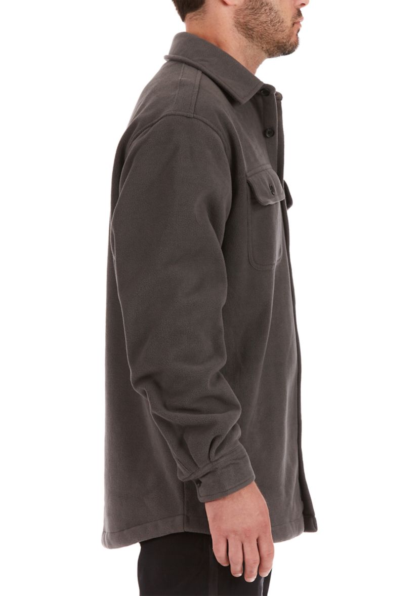 Sherpa Lined Fleece Shirt Jacket