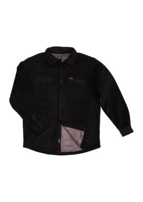 Sherpa Lined Fleece Shirt Jacket