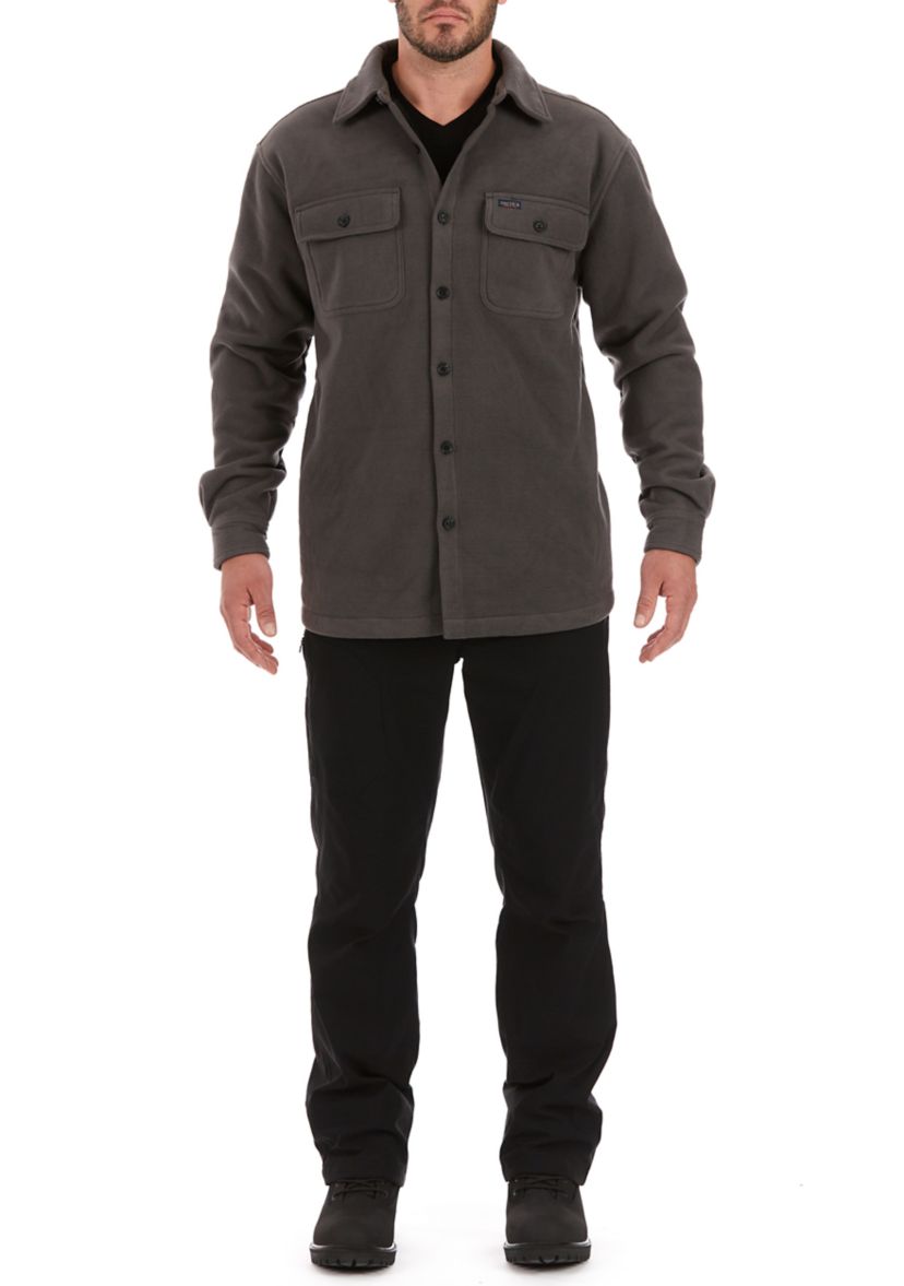 Sherpa Lined Fleece Shirt Jacket