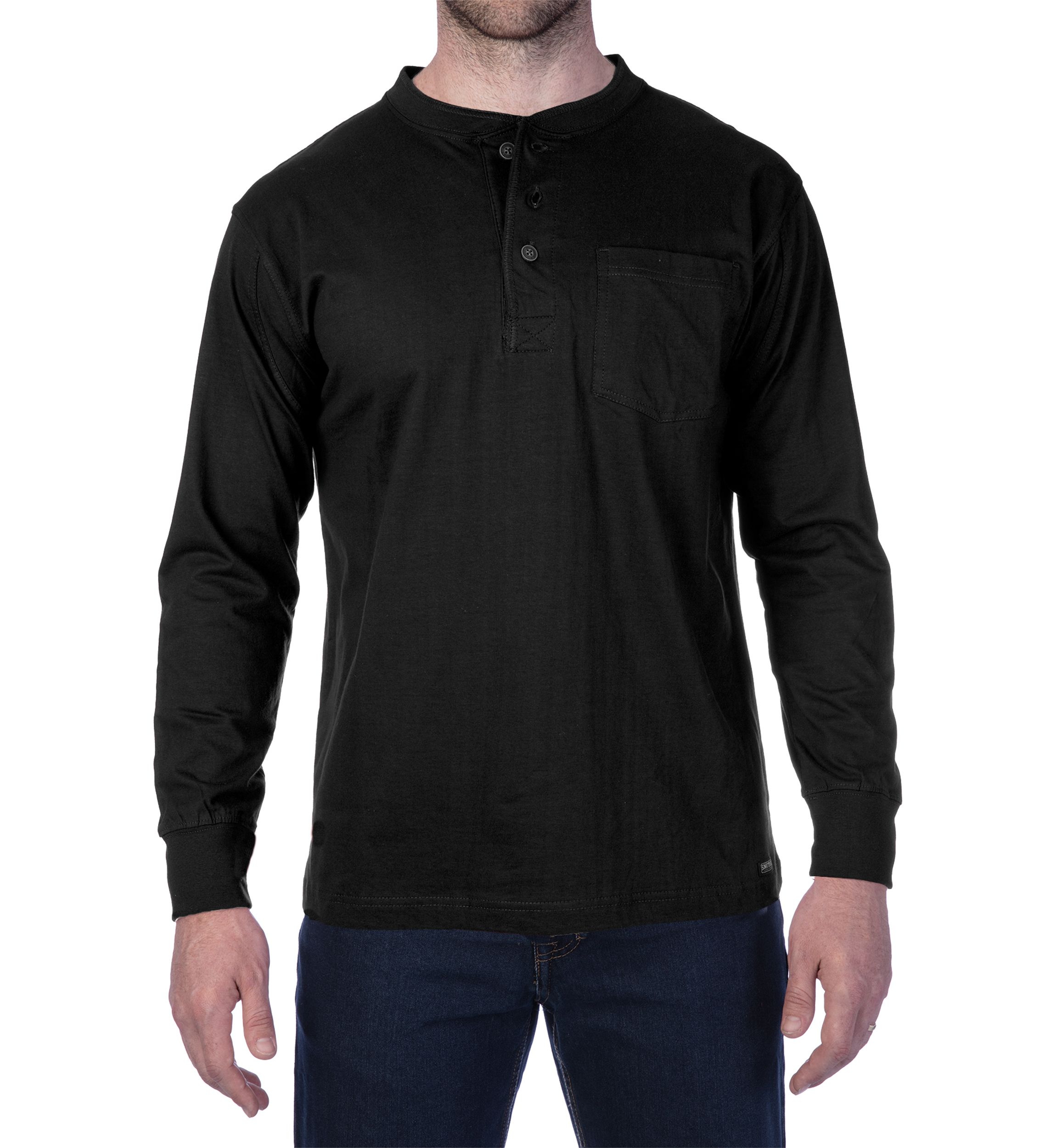 Long Sleeve Pocket Gusset Henley