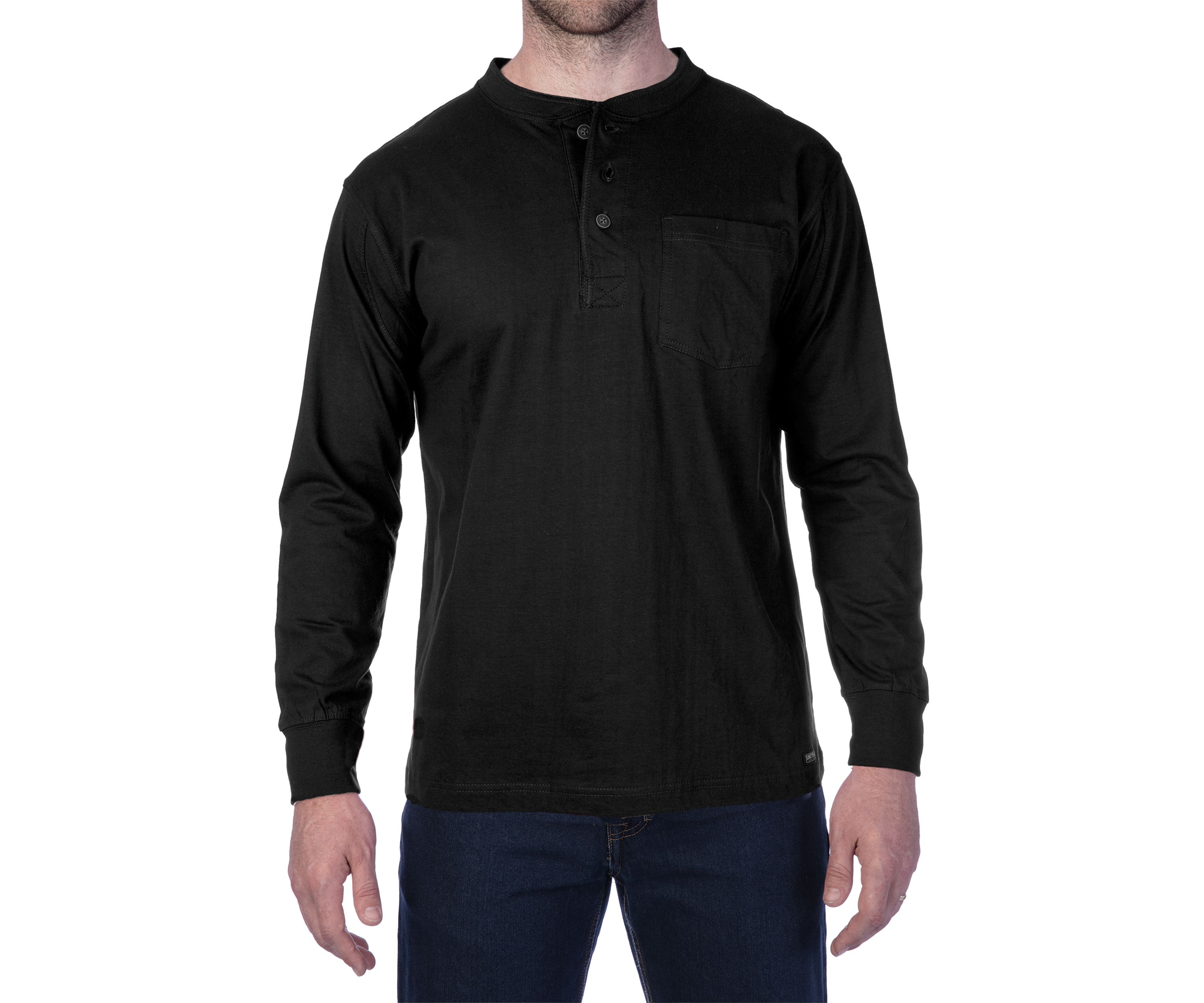 Long Sleeve Pocket Gusset Henley