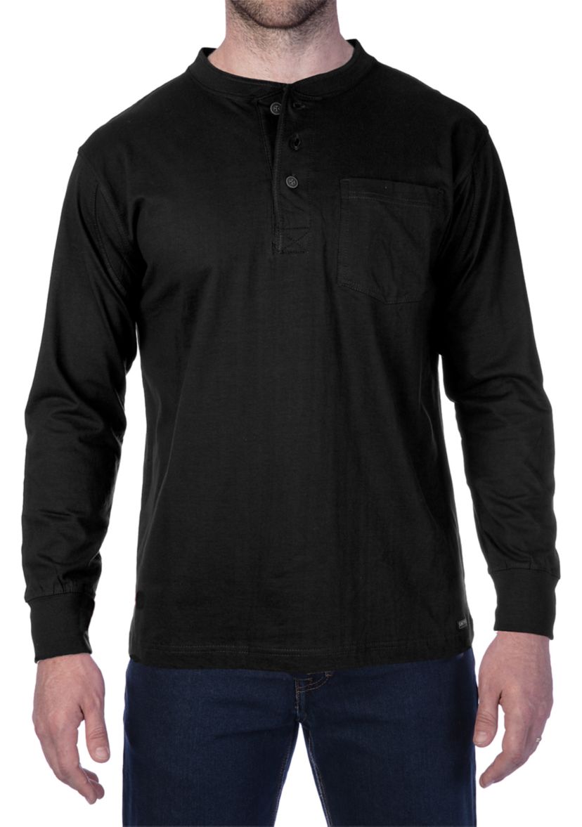 Long Sleeve Pocket Gusset Henley