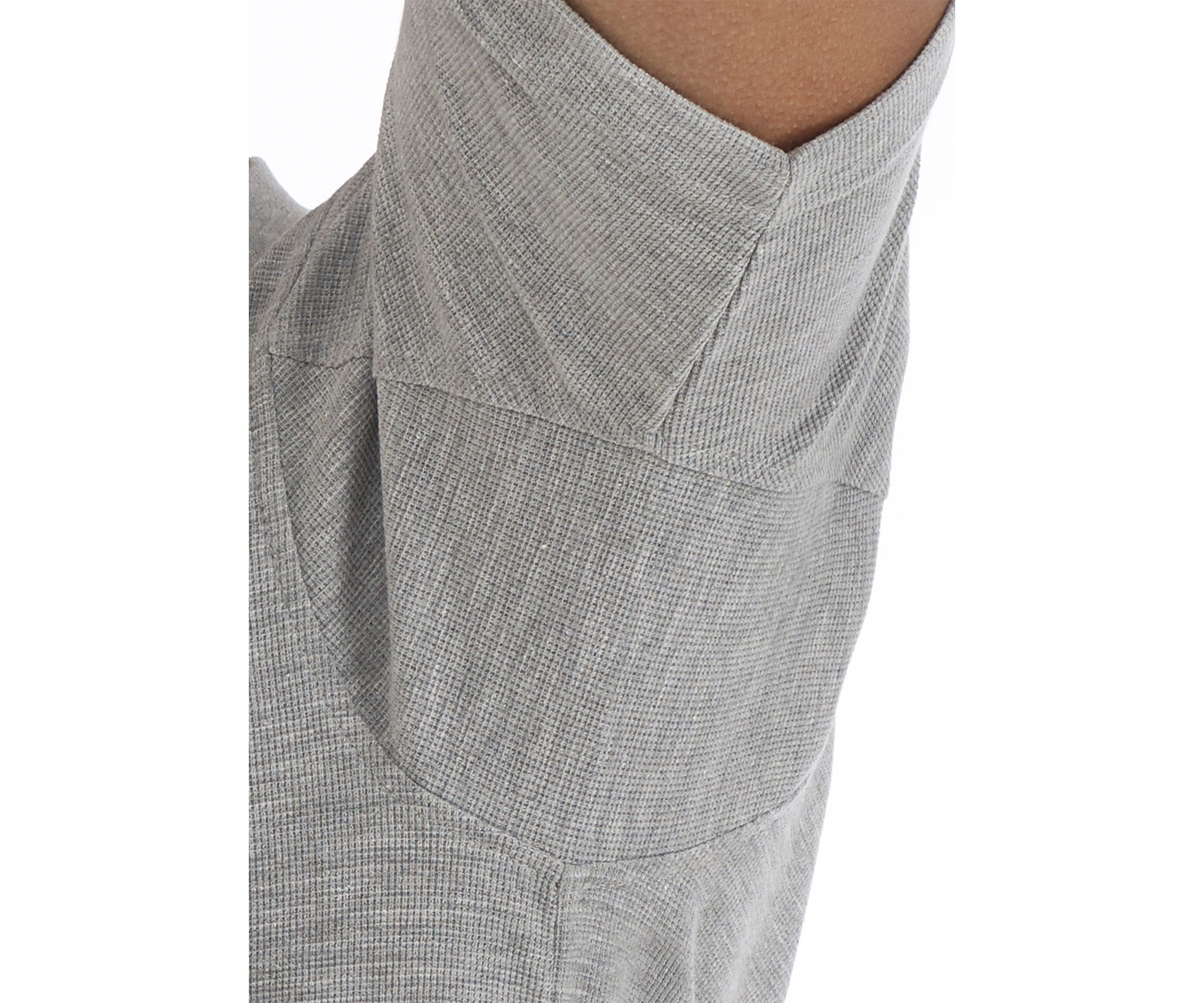 Mens Extended Tail Short Sleeve Mini Thermal Henley T-Shirt