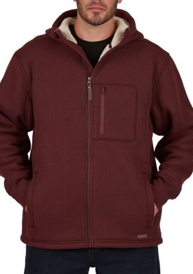 Sherpa Lined Hooded Thermal Shirt Jacket