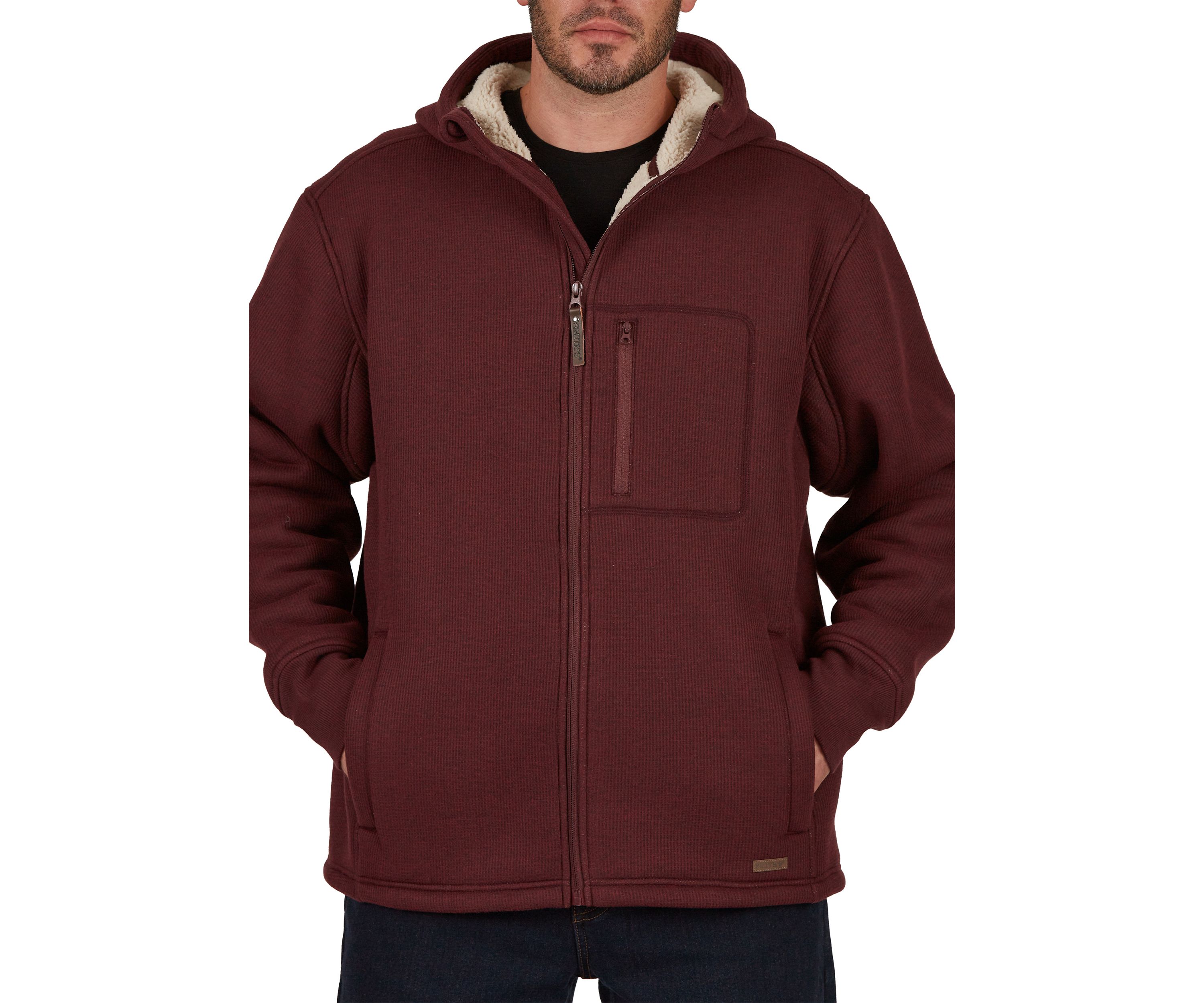 Sherpa Lined Hooded Thermal Shirt Jacket