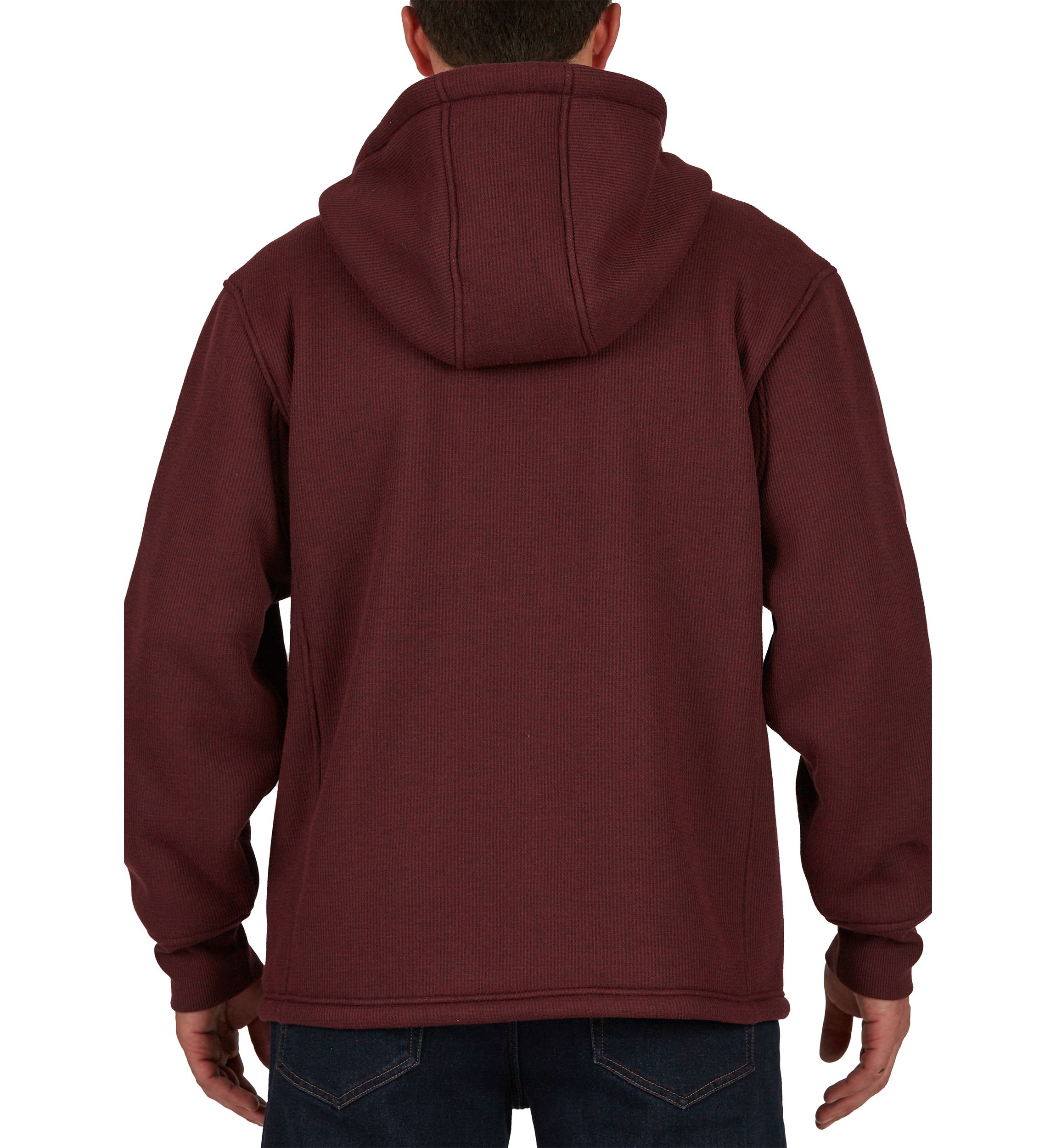 Sherpa Lined Hooded Thermal Shirt Jacket
