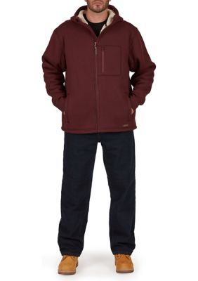 Sherpa Lined Hooded Thermal Shirt Jacket