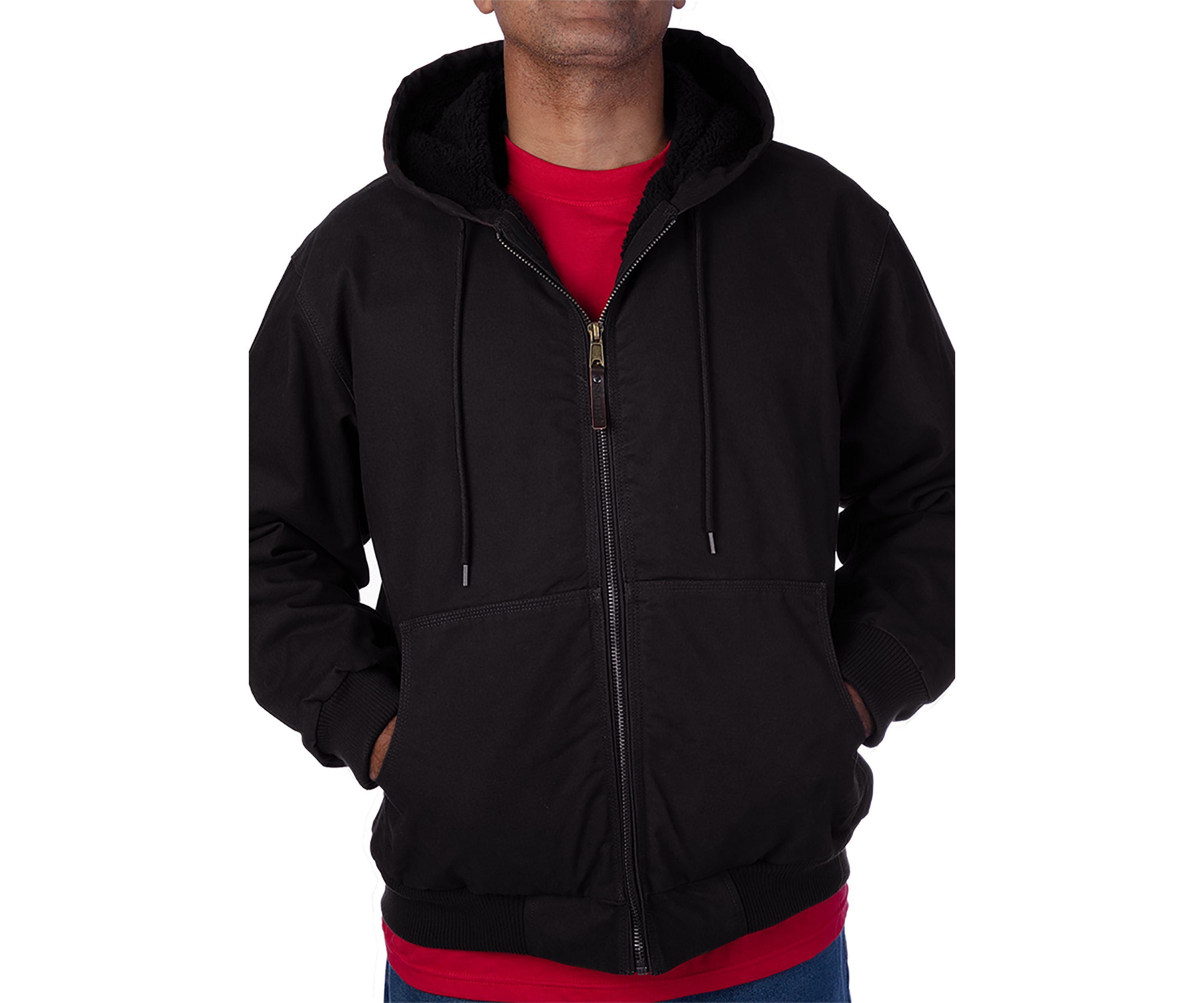 Sherpa Lined Duck Canvas Hooded Jacket