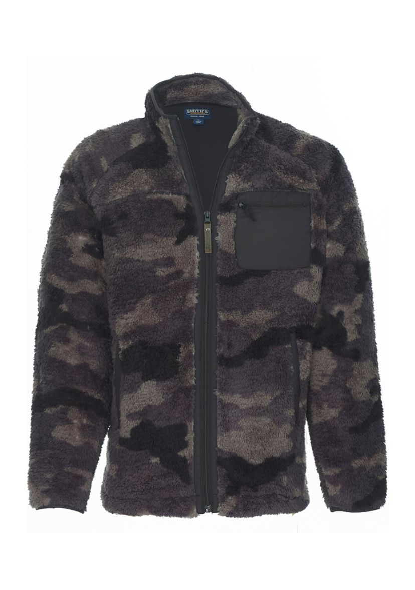 Camo Butter Sherpa Full Zip Jacket
