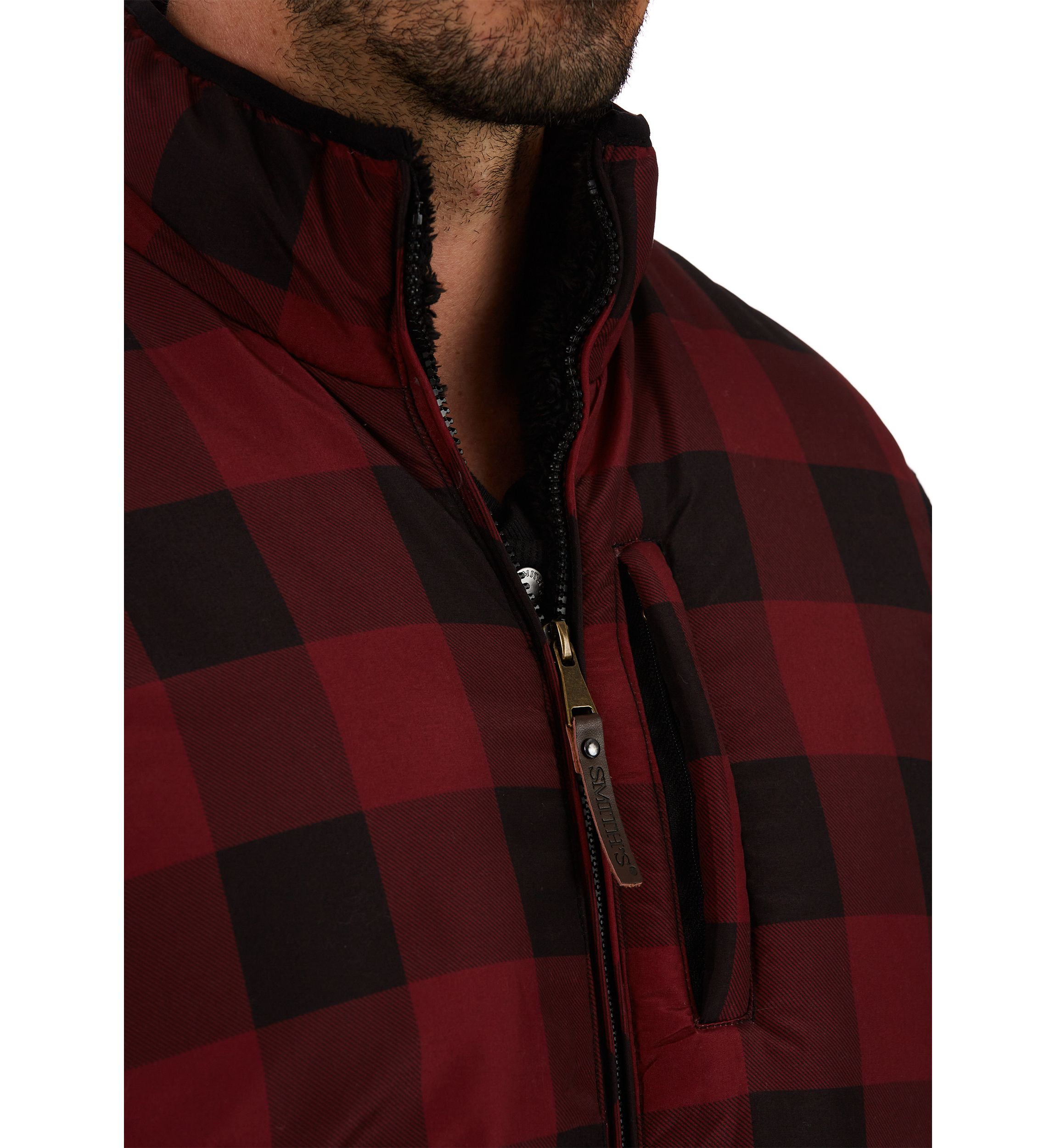 Printed Sherpa Lined Vest
