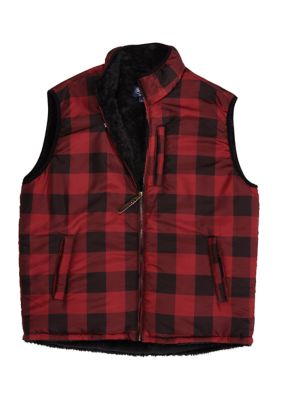 Printed Sherpa Lined Vest