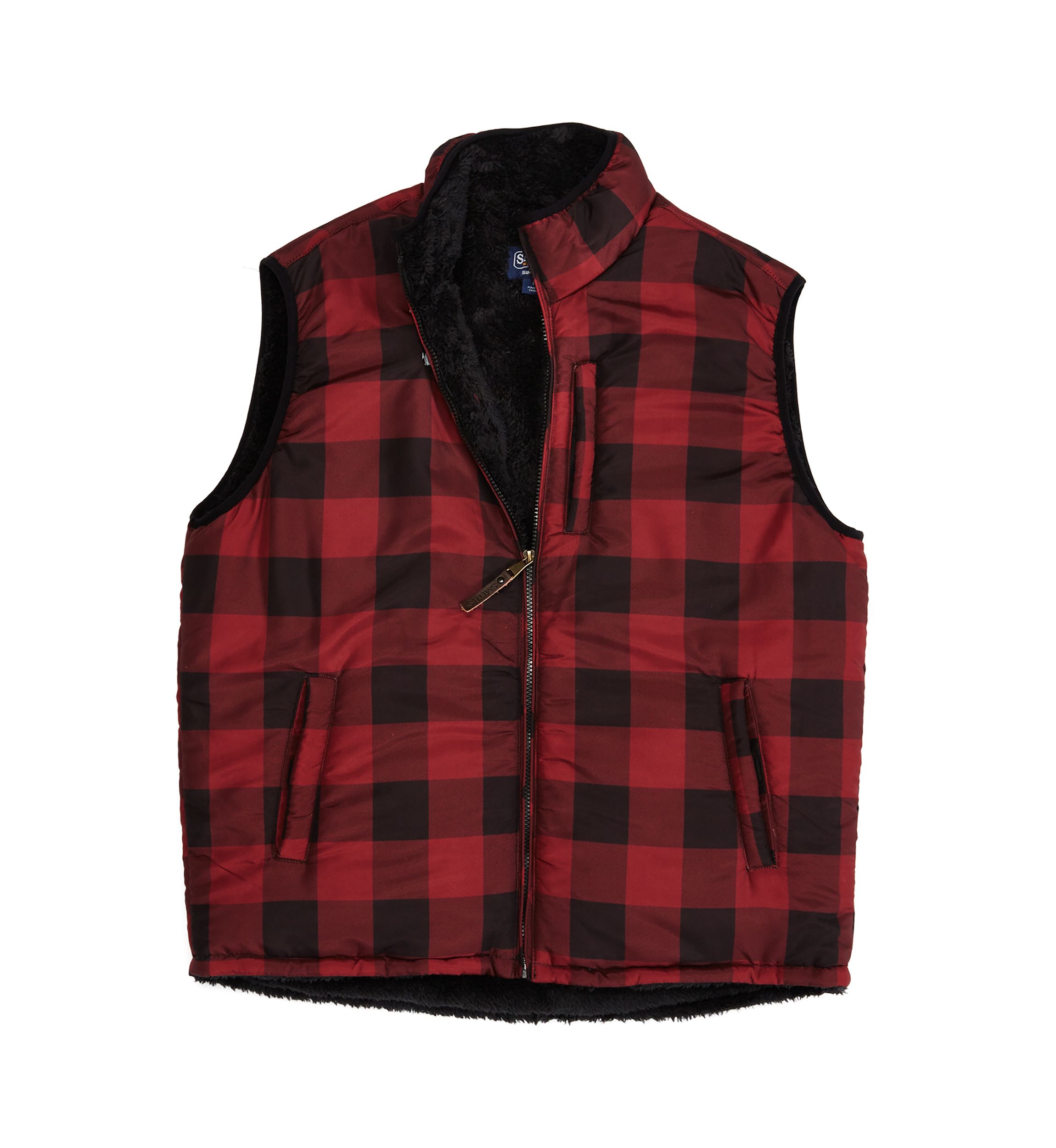 Printed Sherpa Lined Vest
