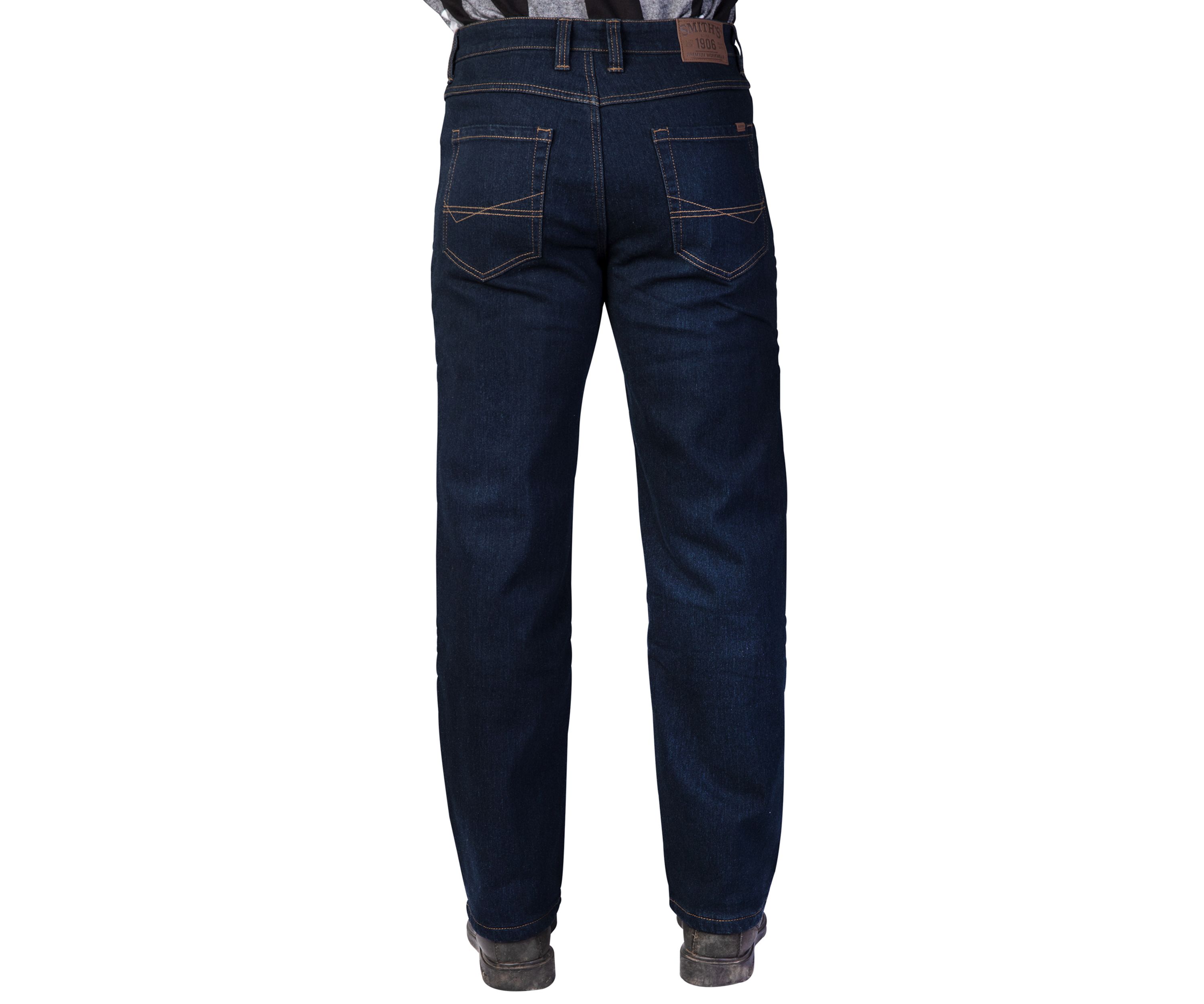 Mens Stretch Fleece Lined 5 Pocket Jeans
