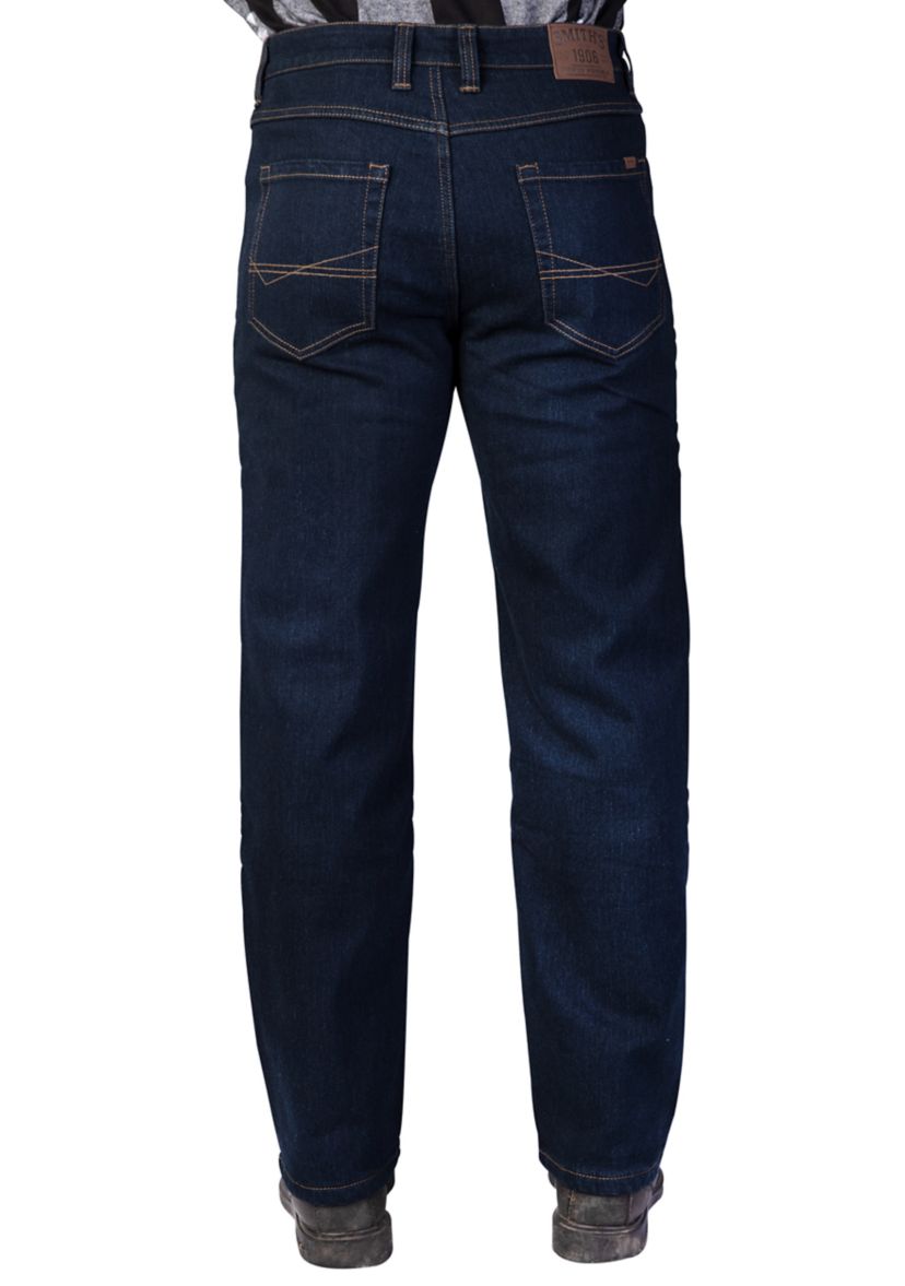 Mens Stretch Fleece Lined 5 Pocket Jeans