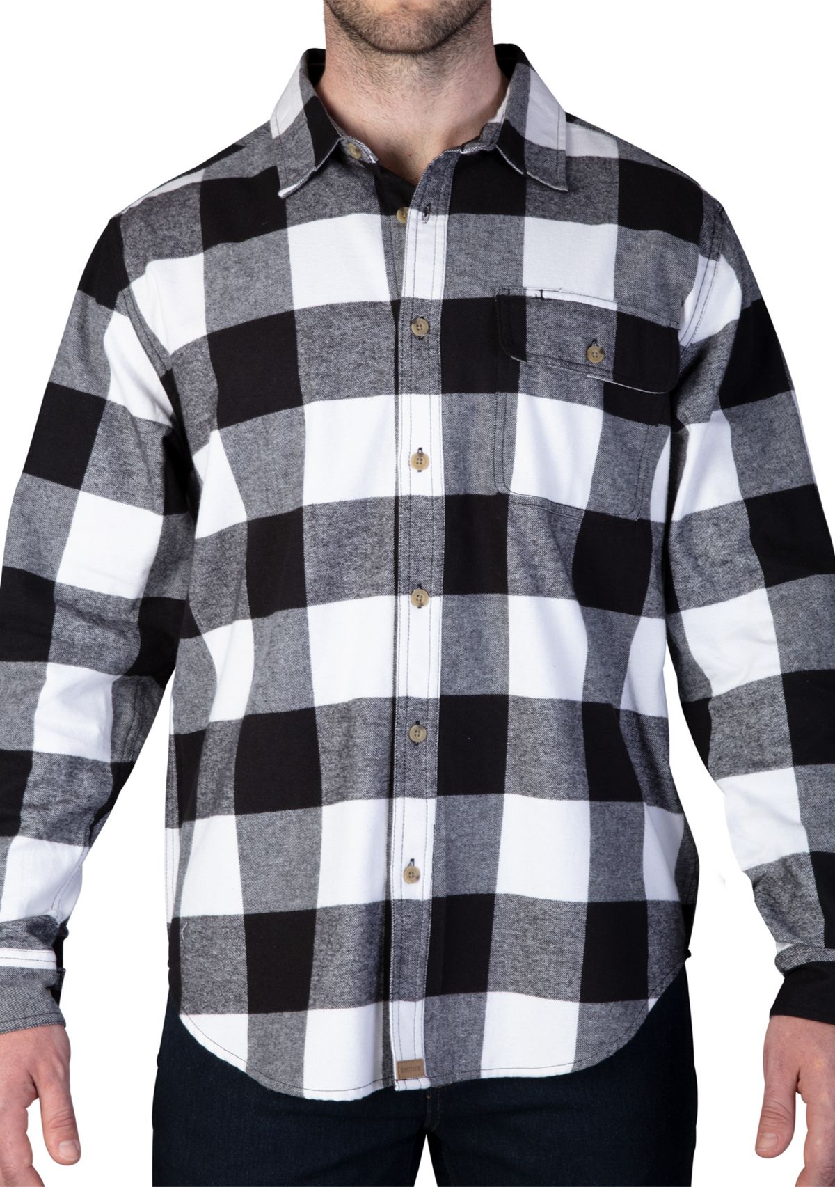 Buffalo Pocket Flannel Button-Up Shirt