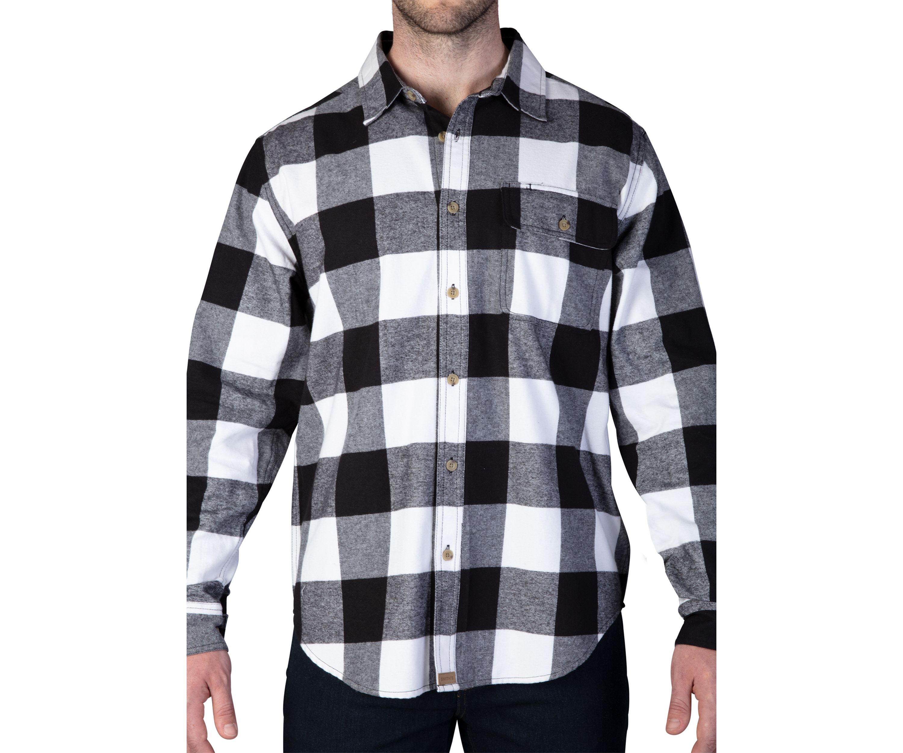 Buffalo Pocket Flannel Button-Up Shirt