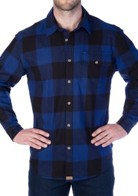 Buffalo Pocket Flannel Button-Up Shirt