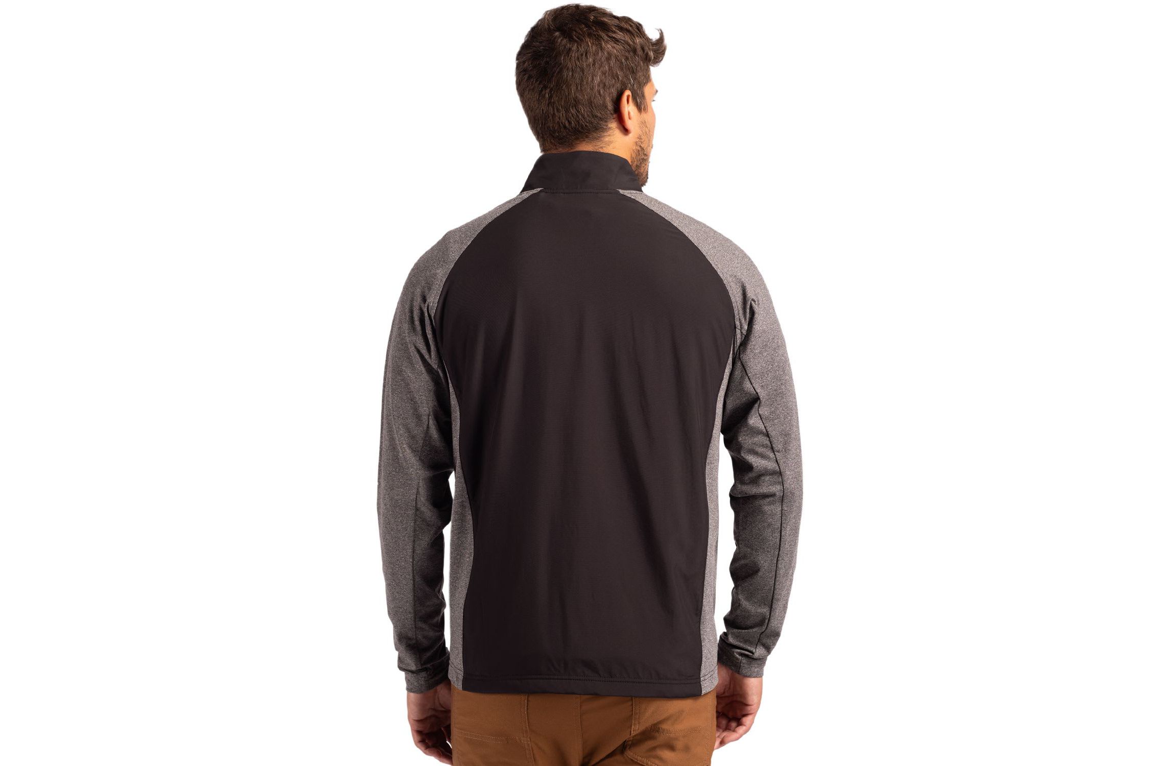 Cutter & Buck Adapt Eco Knit Hybrid Recycled Mens Big & Tall Full Zip Jacket