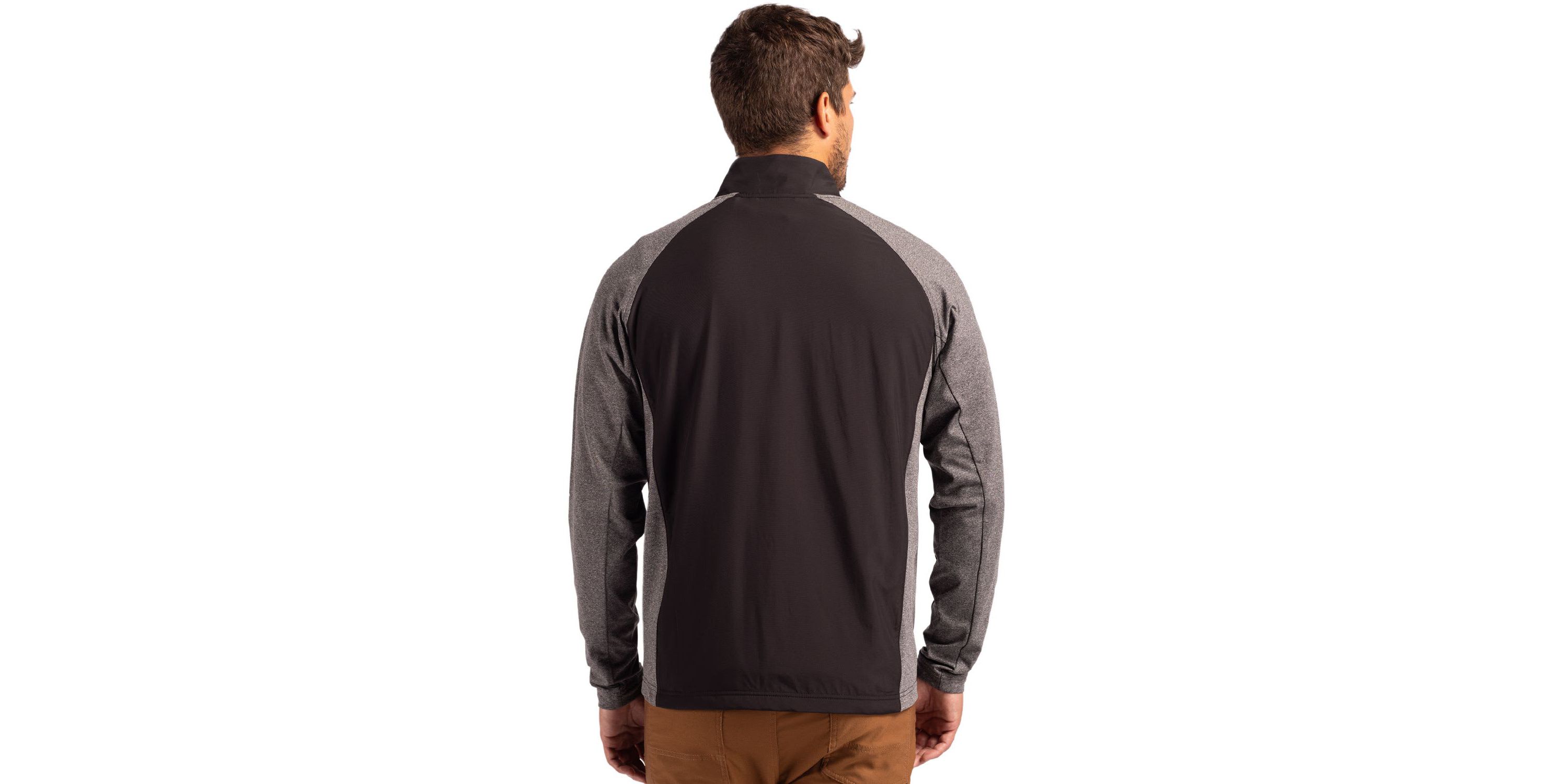 Cutter & Buck Adapt Eco Knit Hybrid Recycled Mens Big & Tall Full Zip Jacket