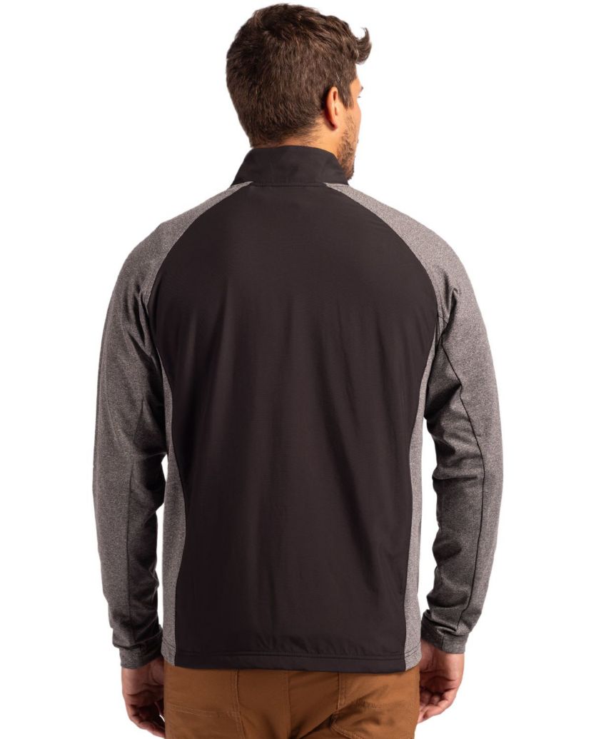 Cutter & Buck Adapt Eco Knit Hybrid Recycled Mens Big & Tall Full Zip Jacket