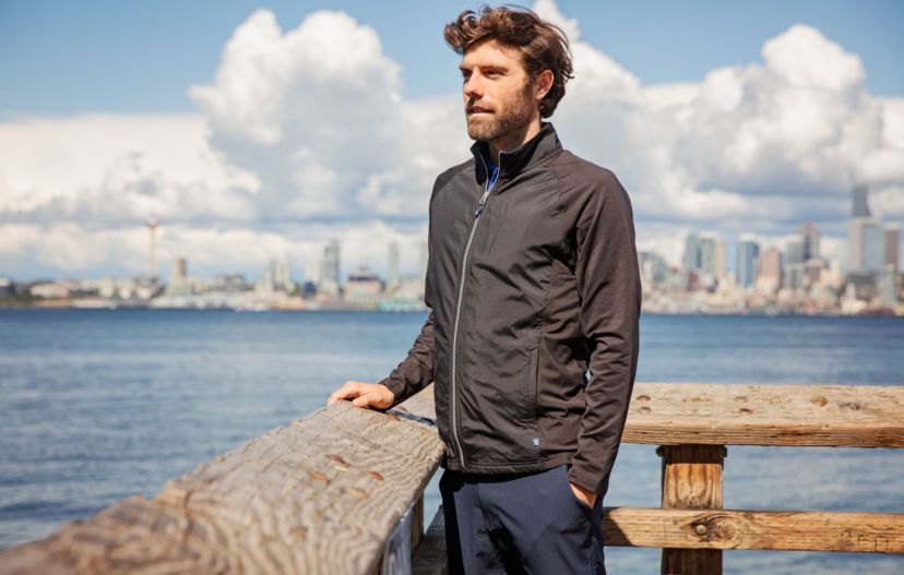Adapt Eco Knit Hybrid Recycled Big & Tall Full Zip Jacket