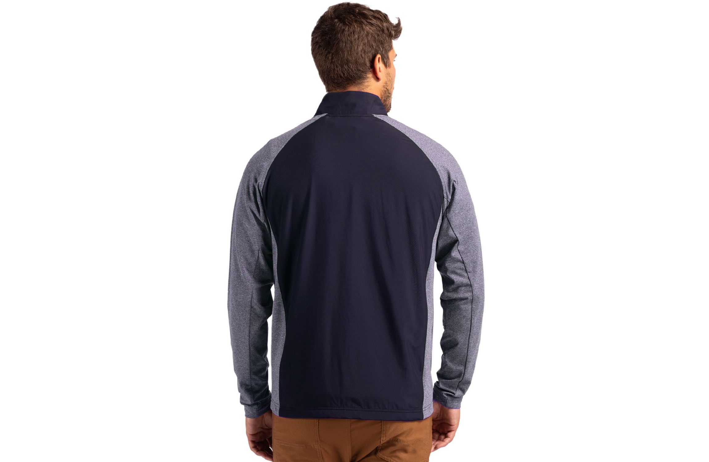 Cutter & Buck Adapt Eco Knit Hybrid Recycled Mens Big & Tall Full Zip Jacket