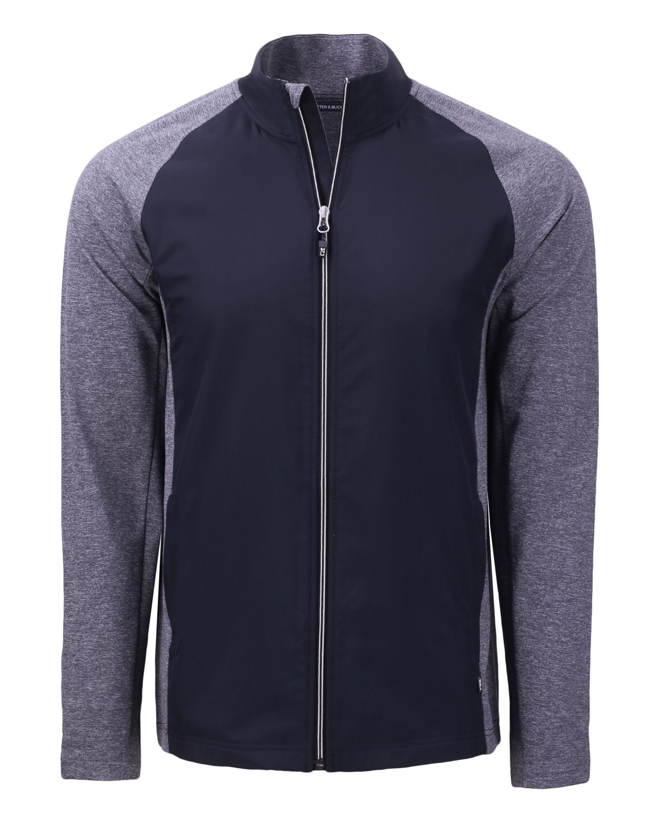 Cutter & Buck Adapt Eco Knit Hybrid Recycled Mens Big & Tall Full Zip Jacket