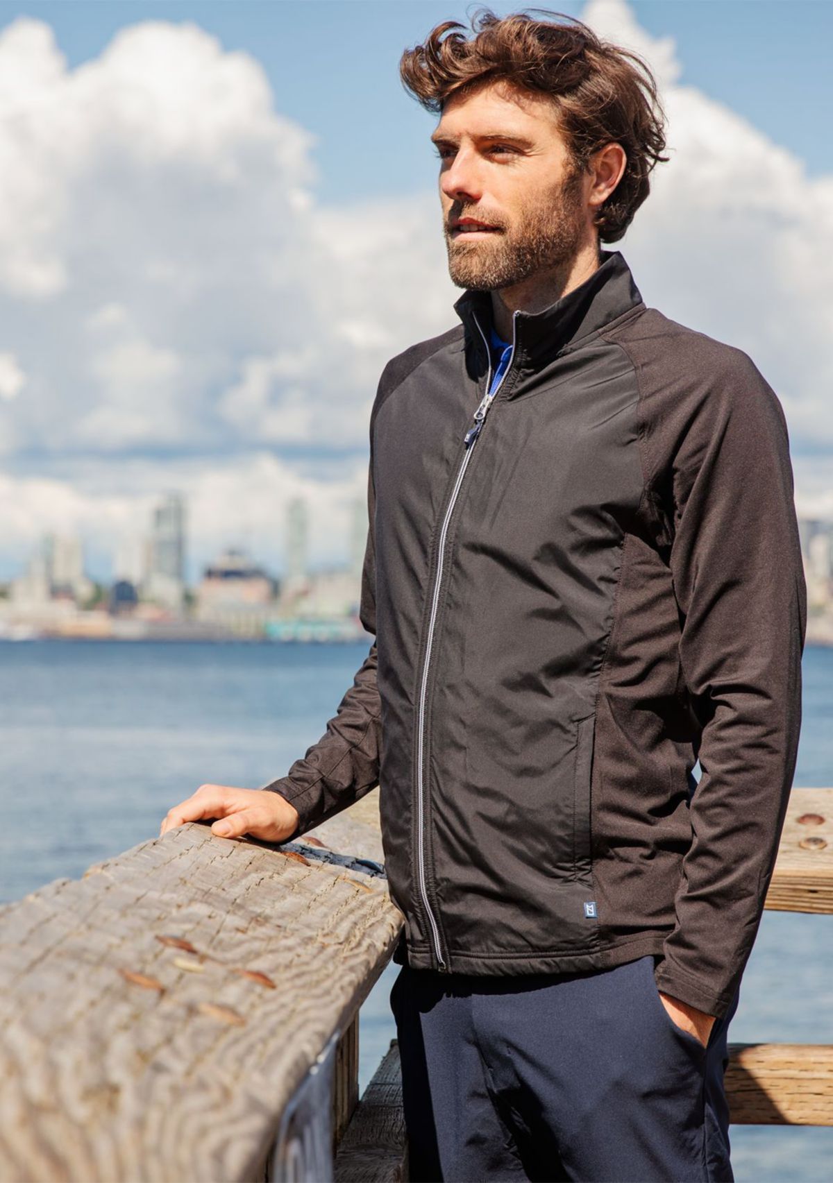 Adapt Eco Knit Hybrid Recycled Big & Tall Full Zip Jacket