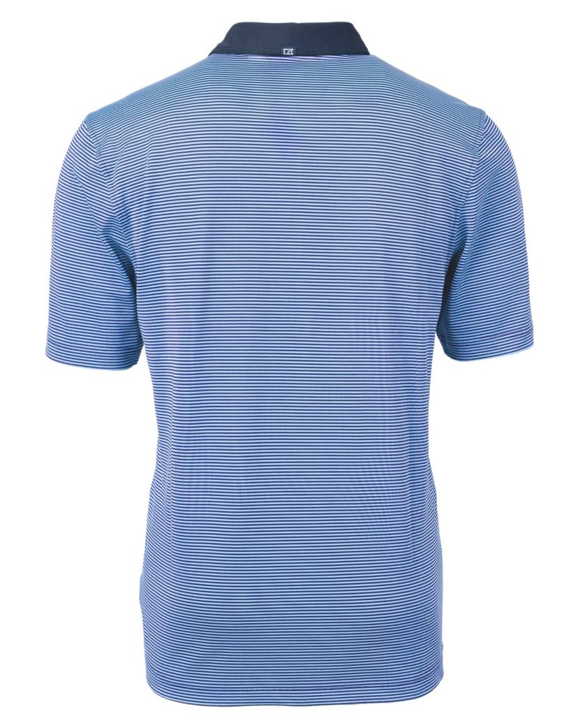 Virtue Eco Pique Micro Stripe Recycled Mens Big & Tall Polo