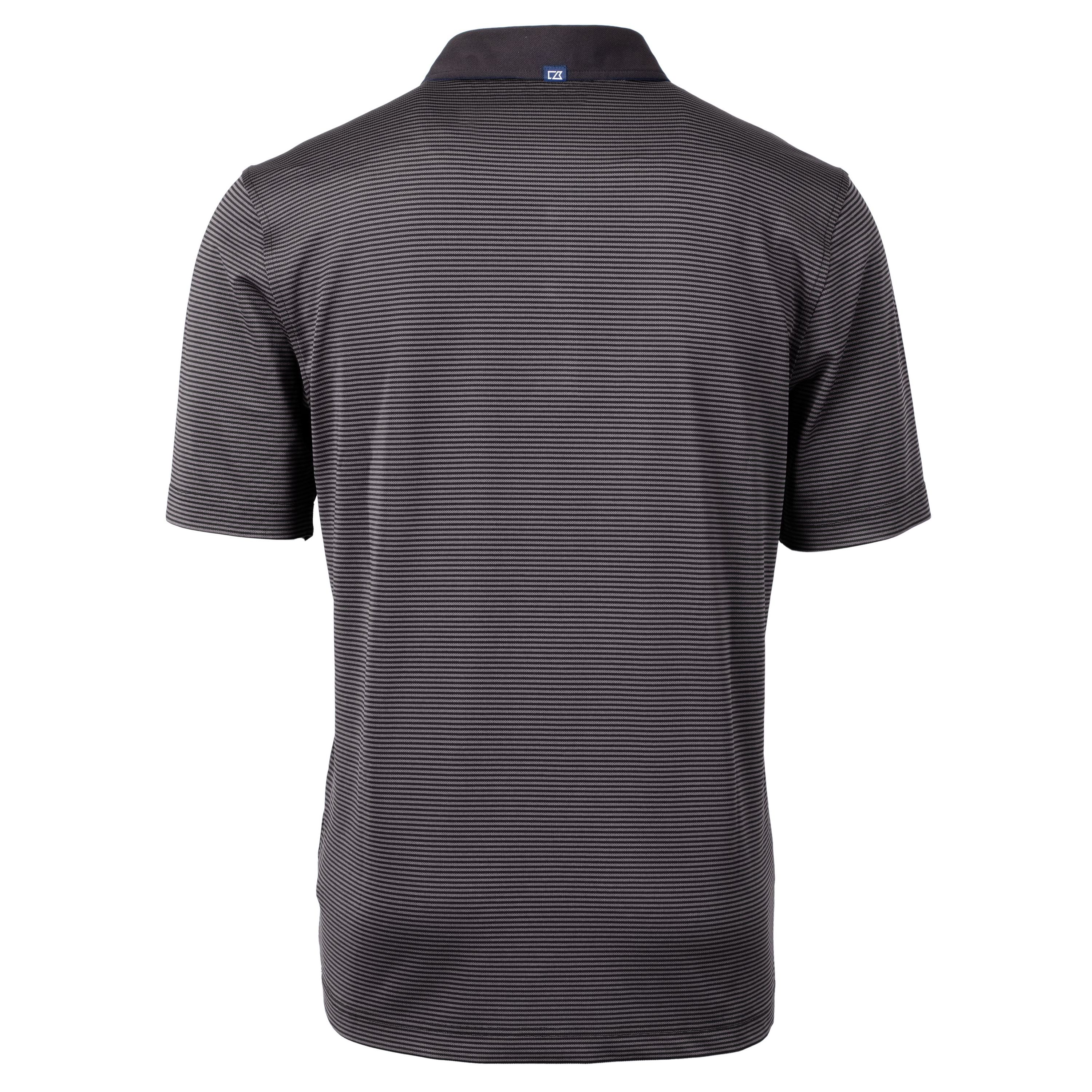 Virtue Eco Pique Micro Stripe Recycled Mens Big & Tall Polo