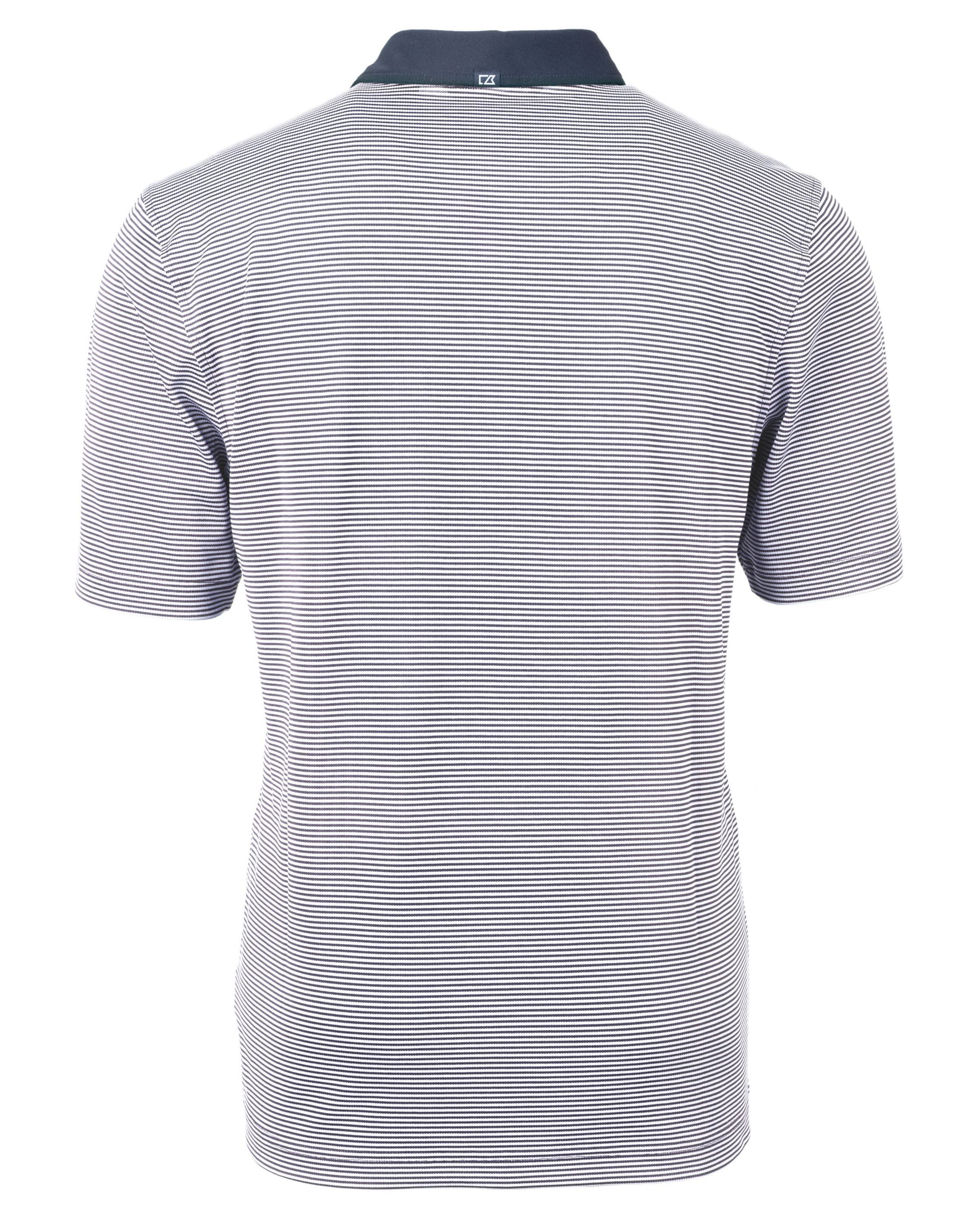 Virtue Eco Pique Micro Stripe Recycled Mens Big & Tall Polo