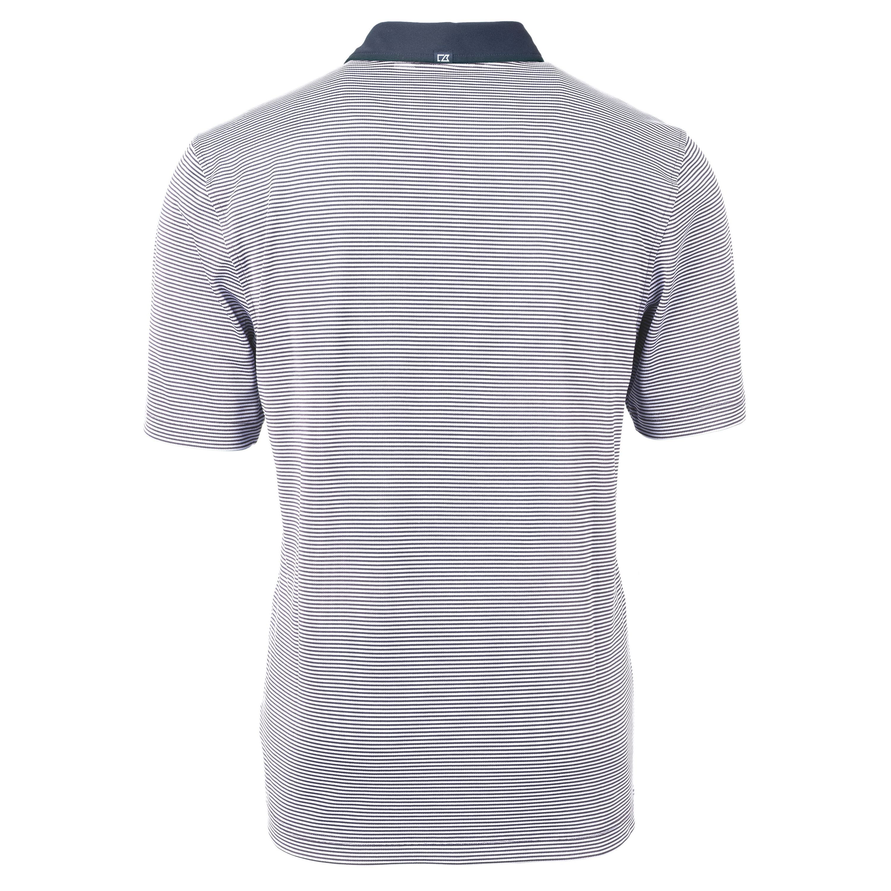 Virtue Eco Pique Micro Stripe Recycled Mens Big & Tall Polo