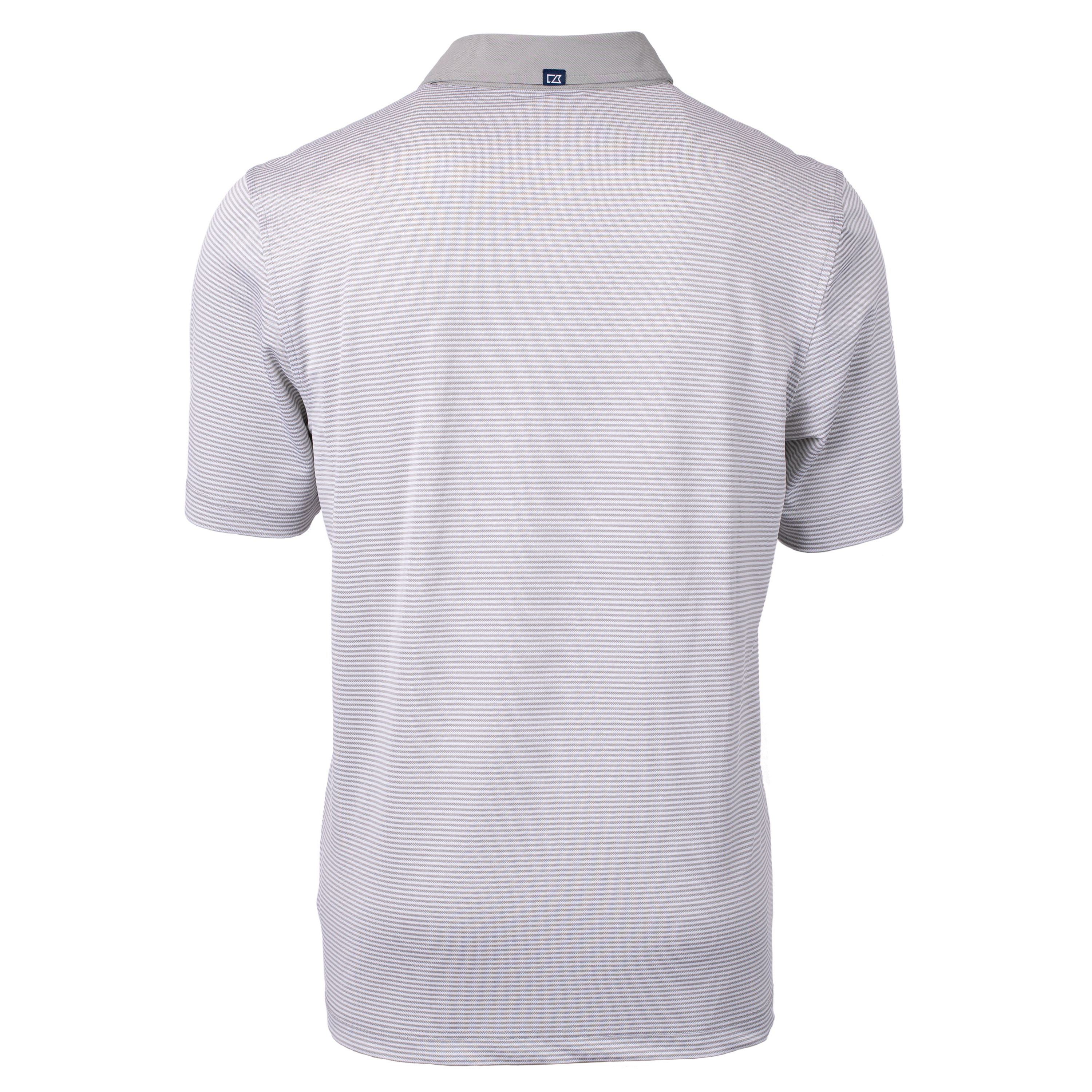 Virtue Eco Pique Micro Stripe Recycled Mens Big & Tall Polo