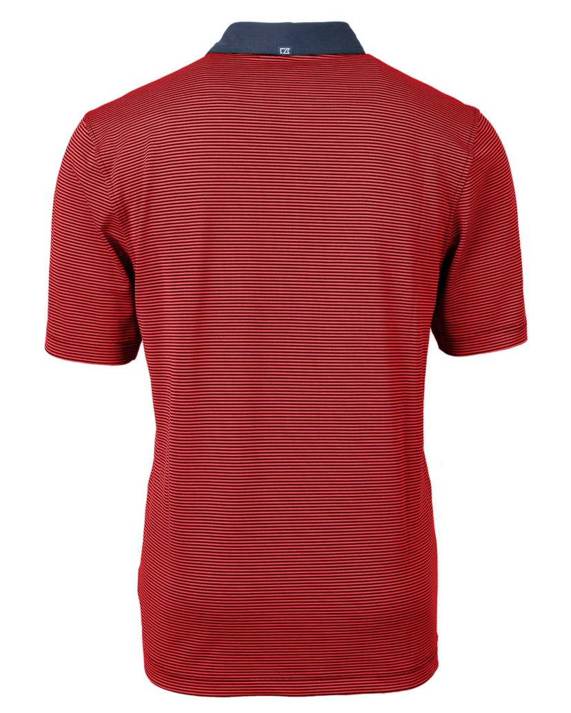 Virtue Eco Pique Micro Stripe Recycled Mens Big & Tall Polo