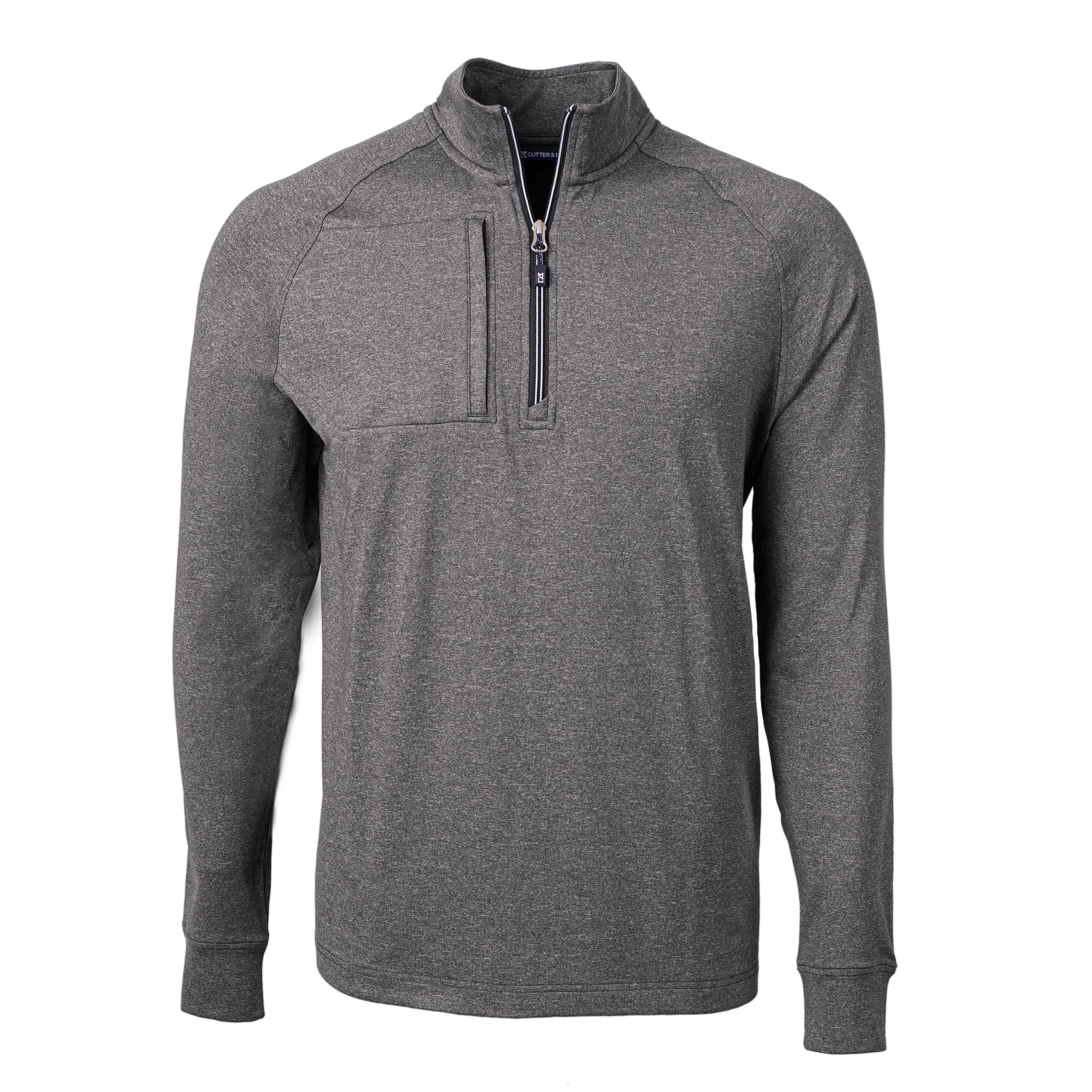 Adapt Eco Knit Heather Mens Big & Tall Quarter Zip Pullover