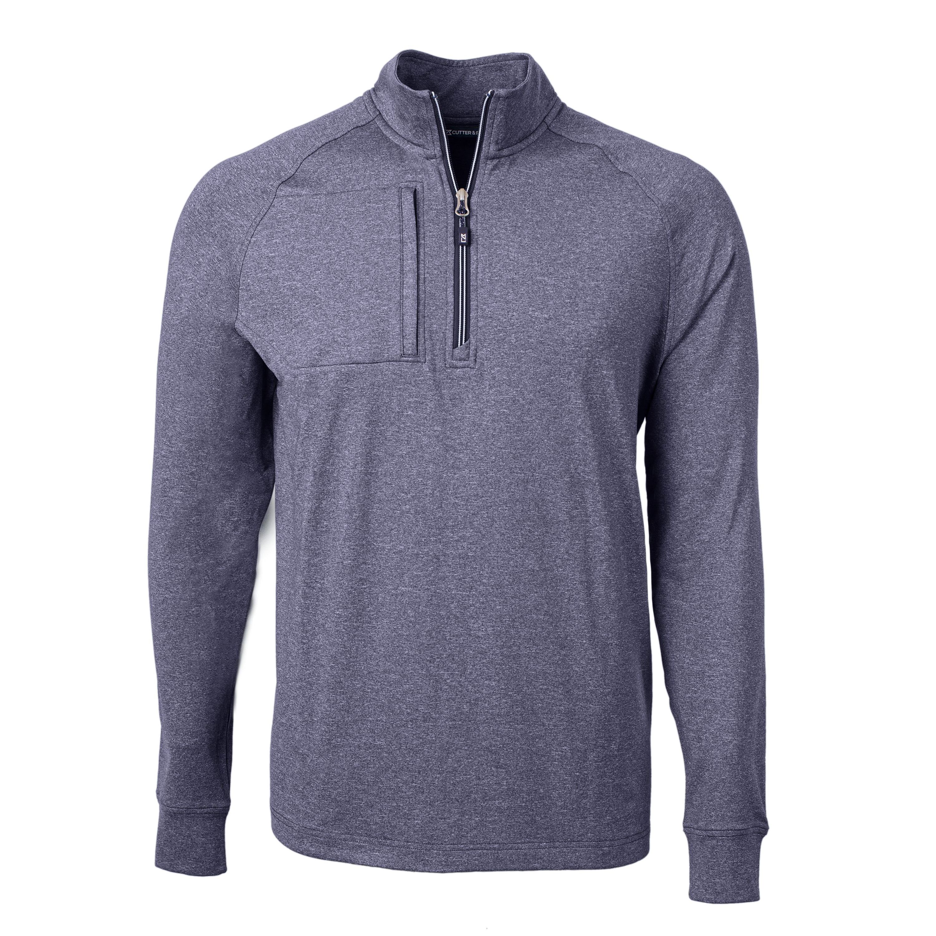 Adapt Eco Knit Heather Mens Big & Tall Quarter Zip Pullover