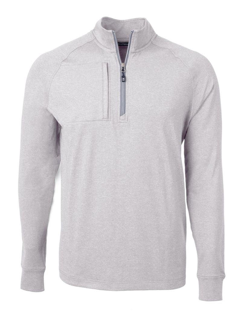 Adapt Eco Knit Heather Mens Big & Tall Quarter Zip Pullover